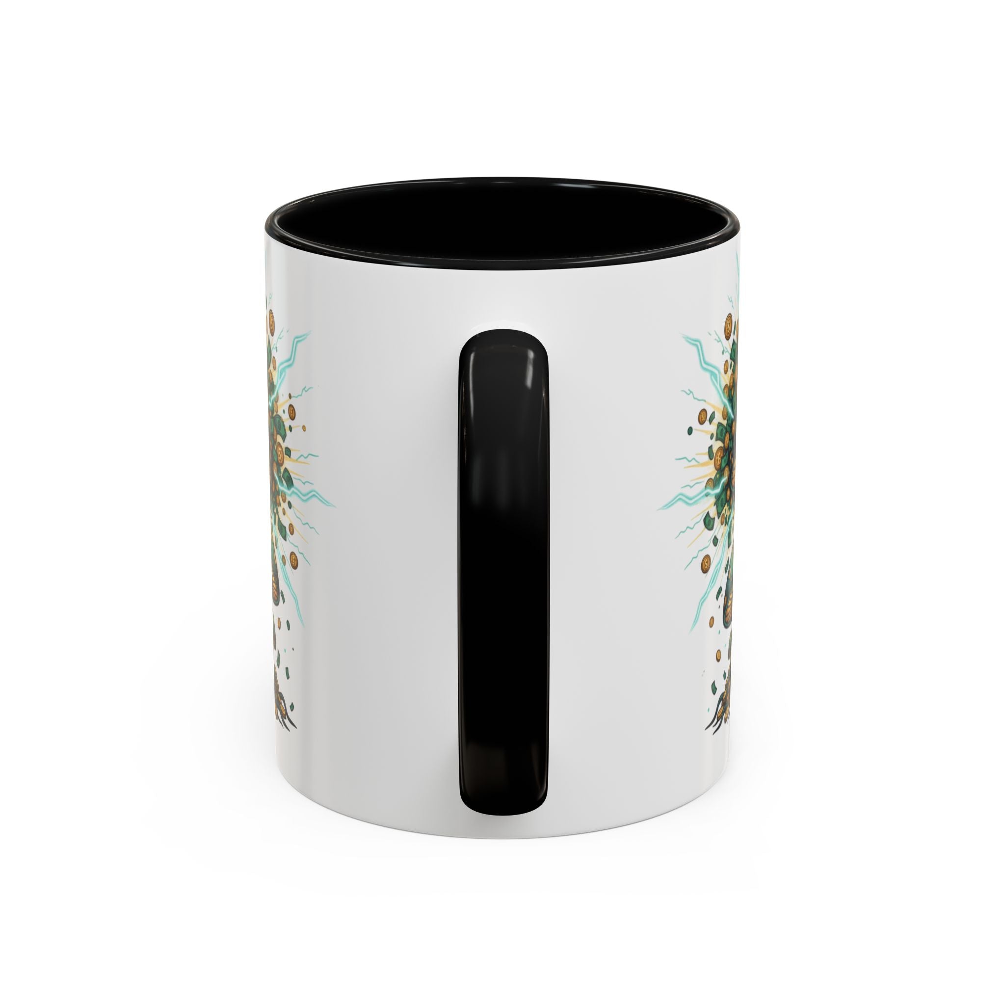 Accent Coffee Mug — 'Money Flows to Me Freely' Mushroom Abundance Design (11/15oz)