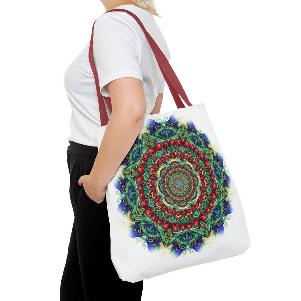 Bohemian Kaleidoscope Tote Bag — Colorful Mandala AOP Beach & Market Tote