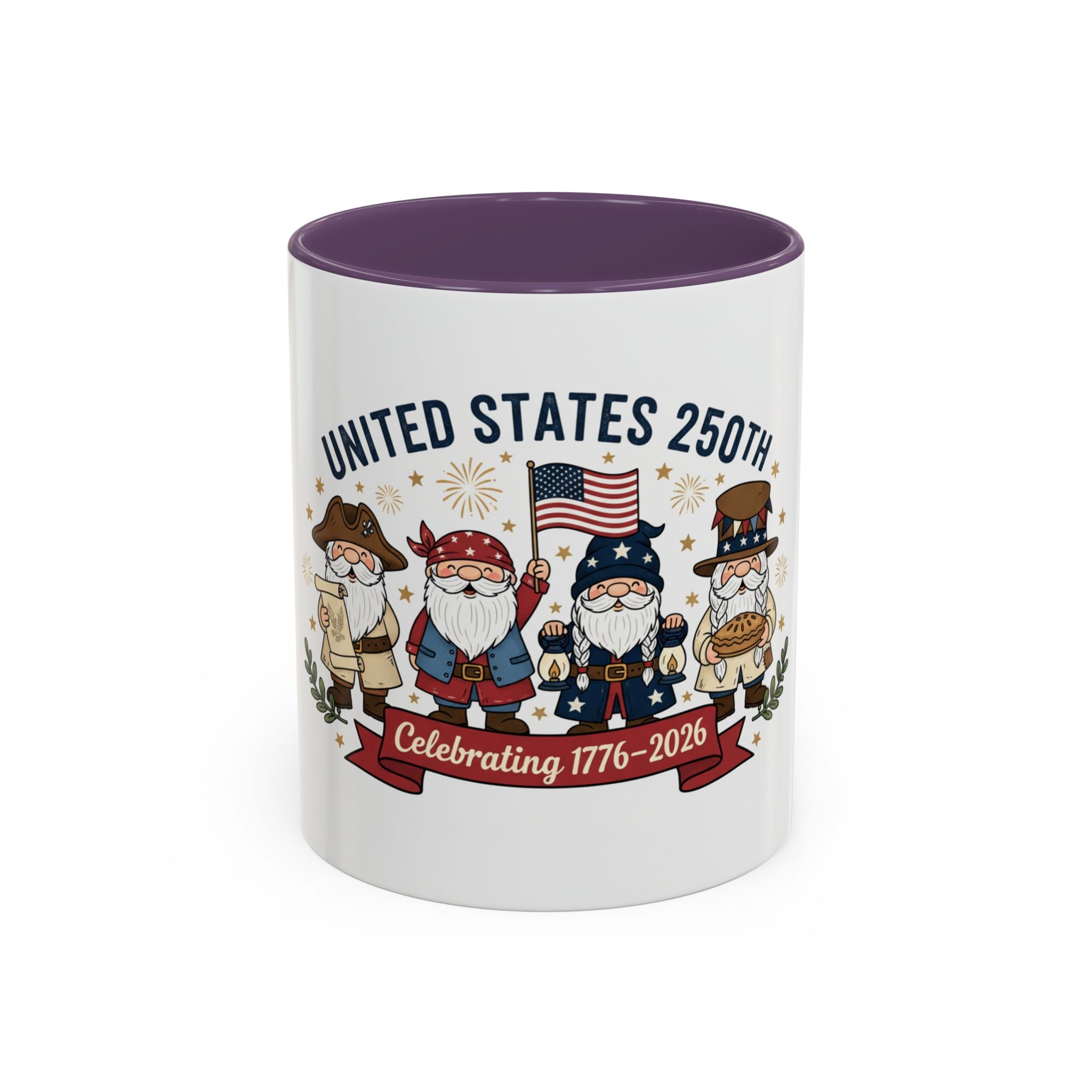 United States 250th Gnome Coffee Mug — Celebrating 1776–2026
