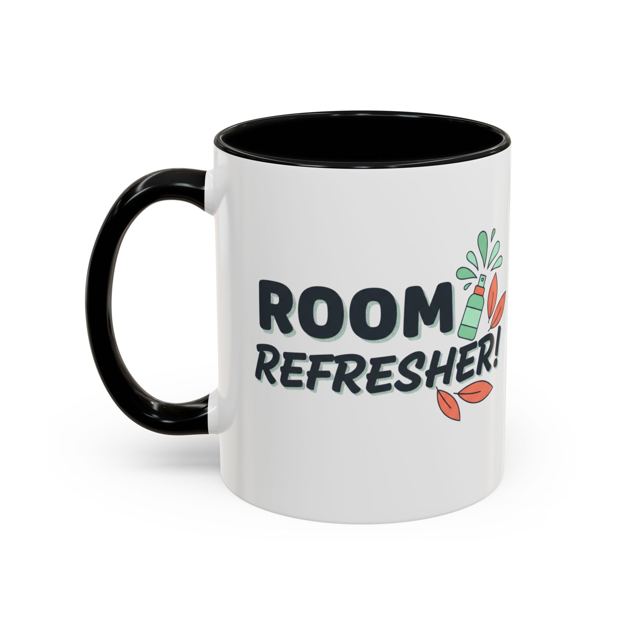 Room Refresher Coffee Mug — Funny Scented Spray Graphic Accent Mug