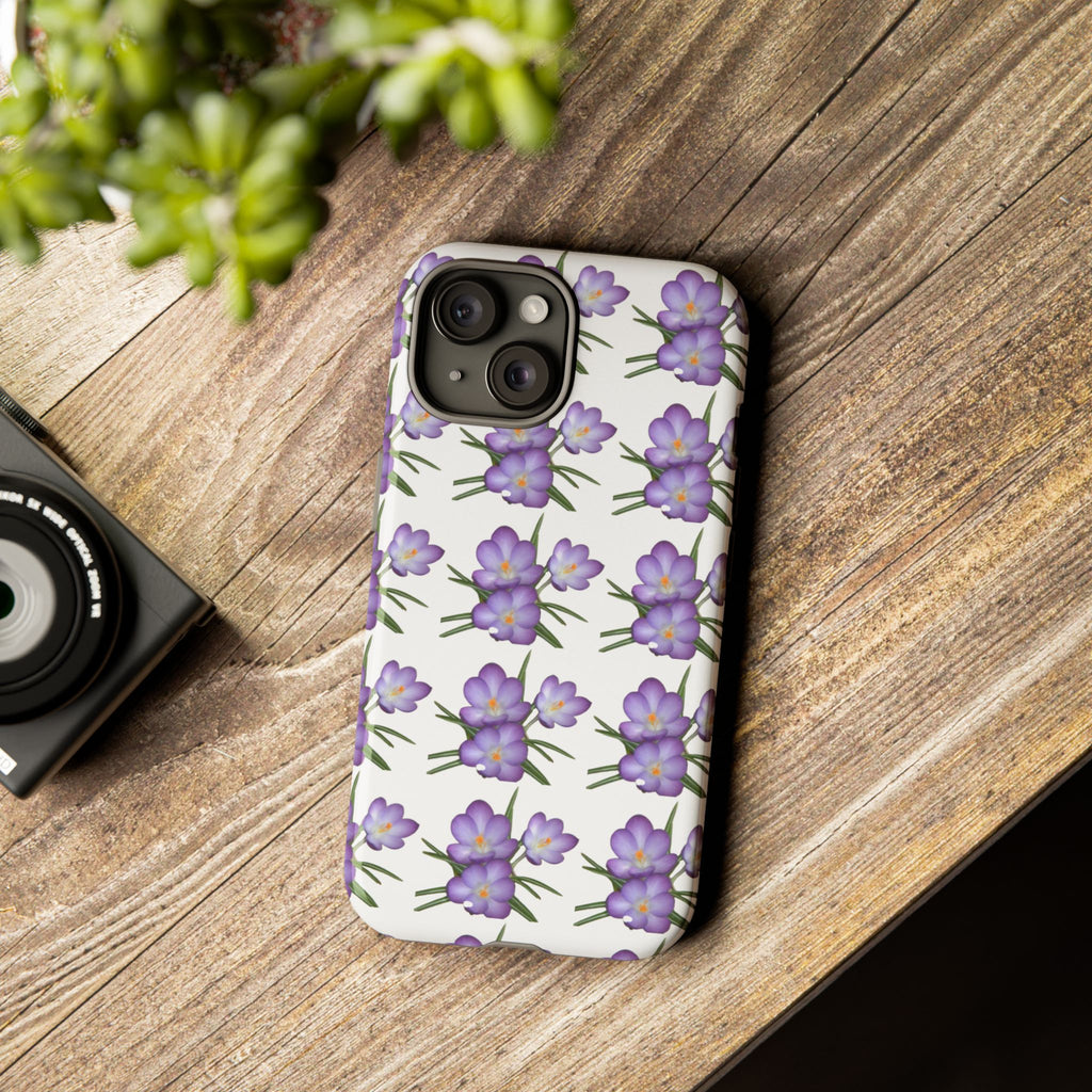 Tough Case — Purple Floral Phone Case