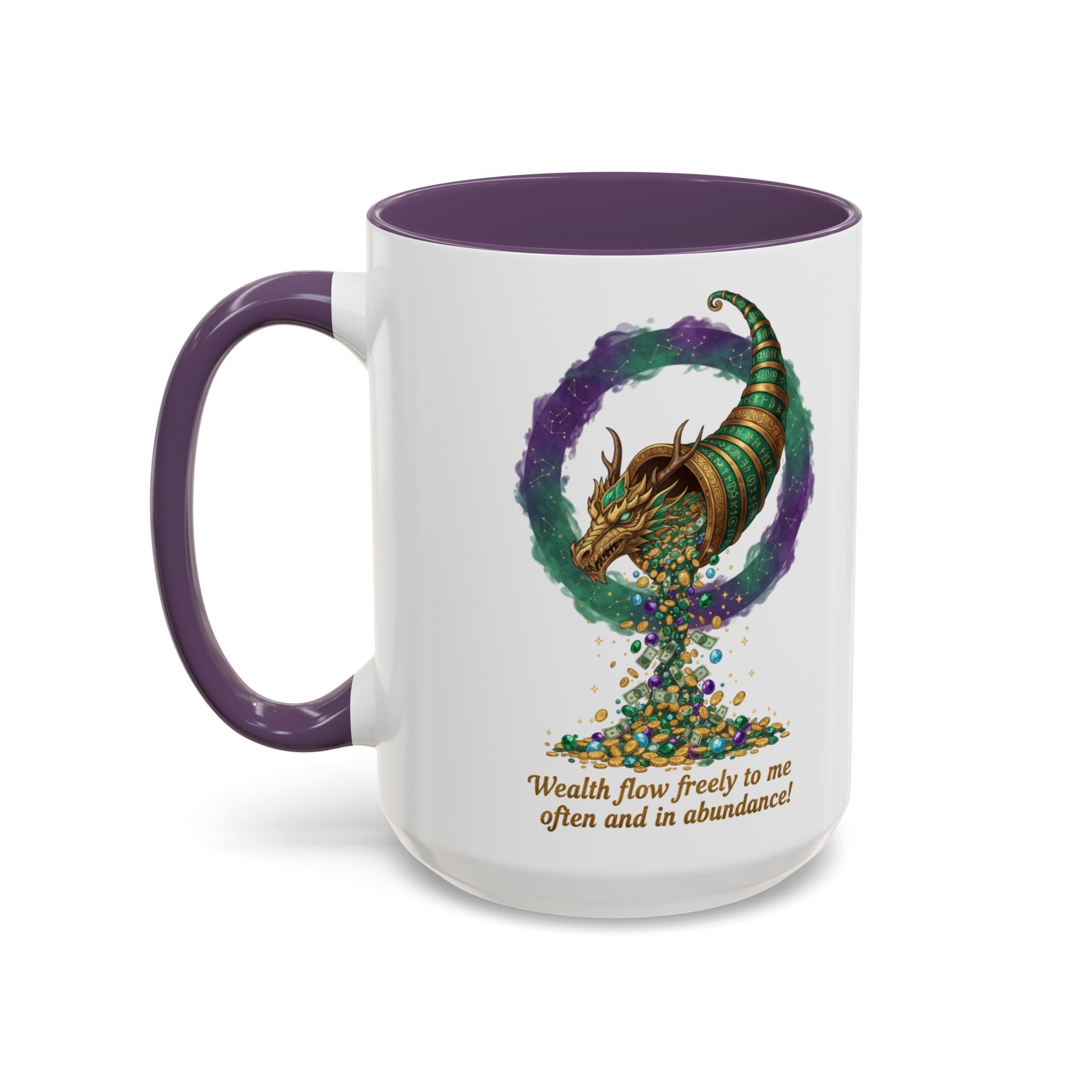 Cornucopia Wealth Coffee Mug — "Wealth flow freely to me often and in abundance!"