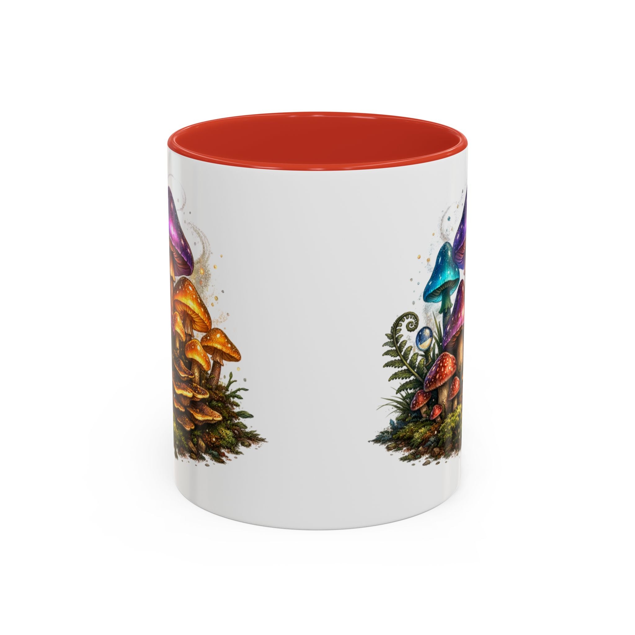 Colorful Fantasy Mushroom Coffee Mug — Accent Ceramic 11/15oz