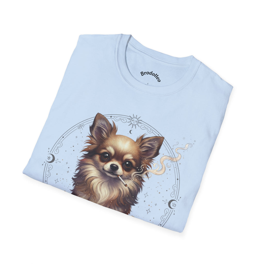 Chihuahua Portrait T-Shirt — Cute Long-Haired Dog Graphic Tee