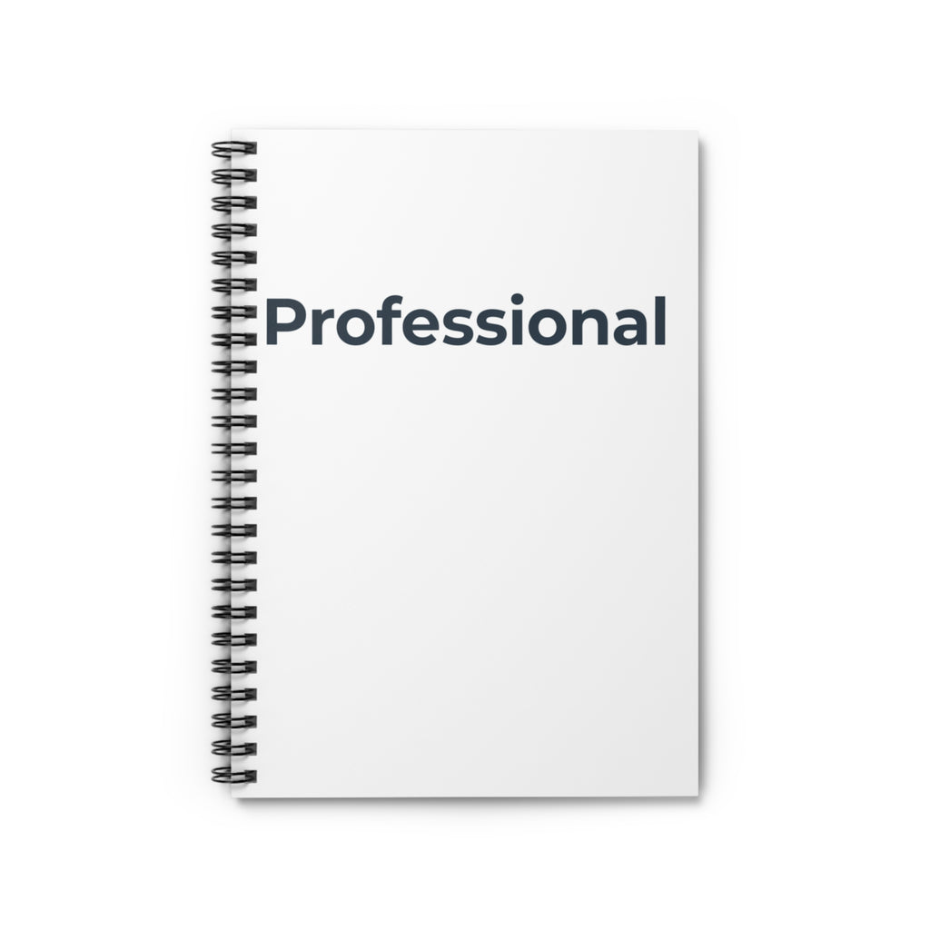 Professional Spiral Notebook — Ruled Journal for Work & Meetings