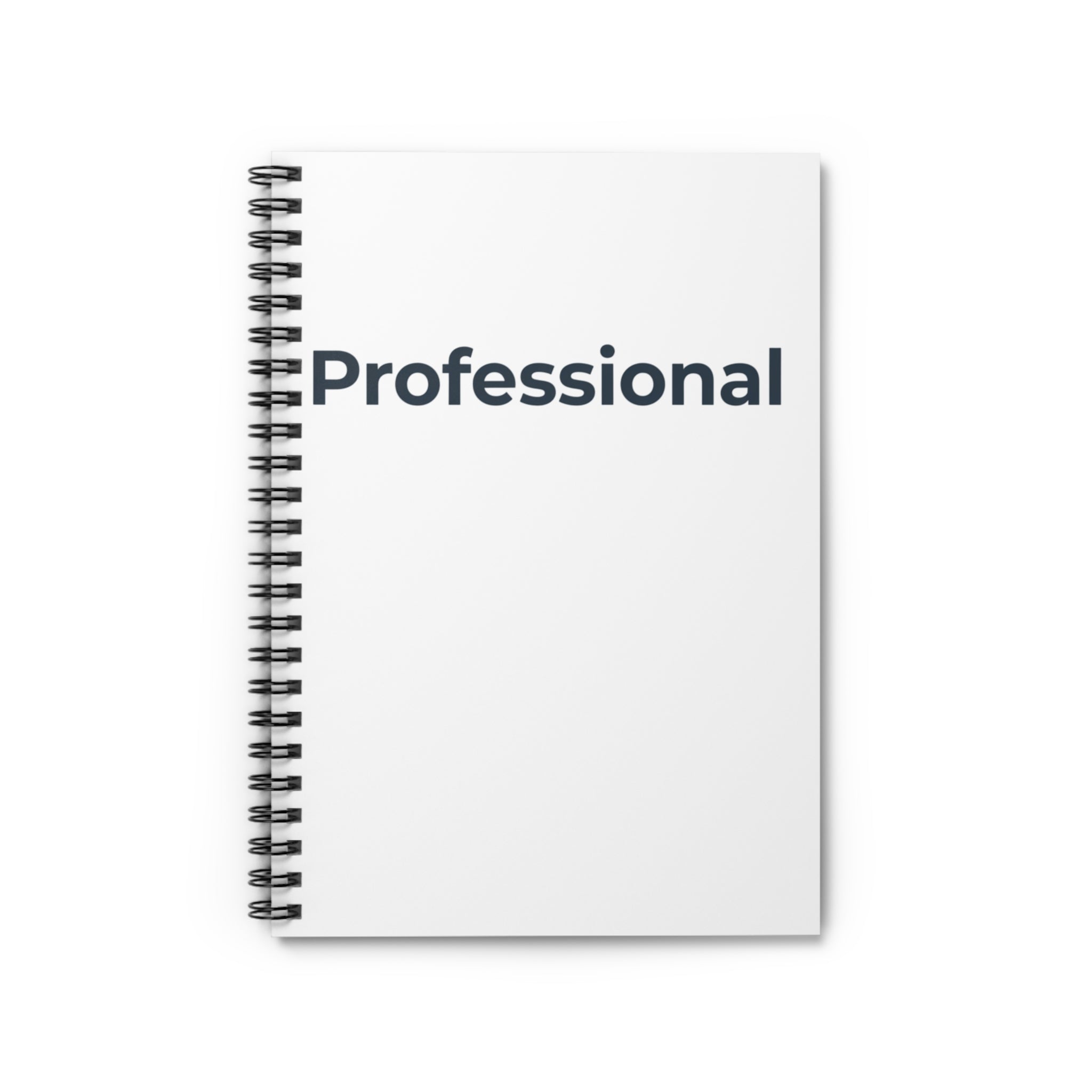 Professional Spiral Notebook — Ruled Journal for Work & Meetings