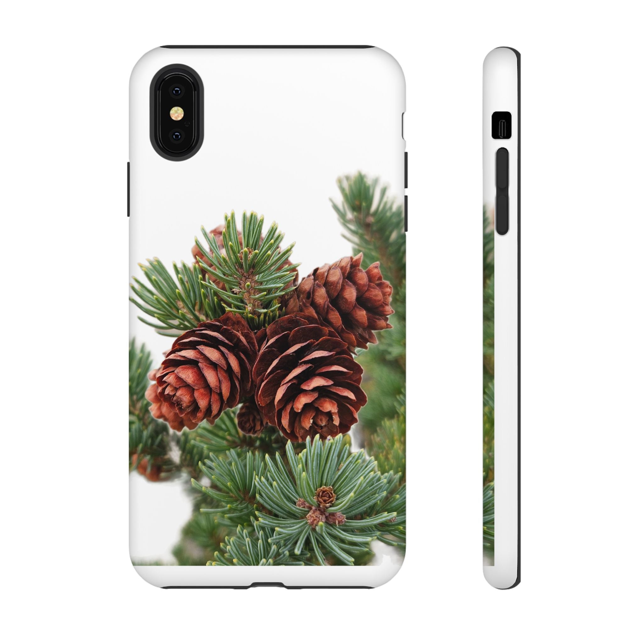 Pinecone Tough Phone Case — Protective Botanical Phone Cover