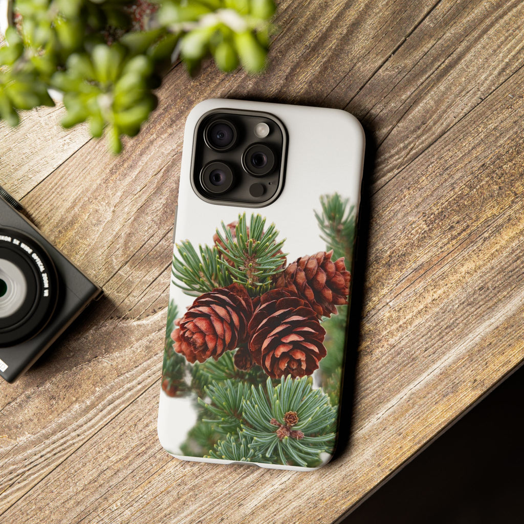 Pinecone Tough Phone Case — Protective Botanical Phone Cover