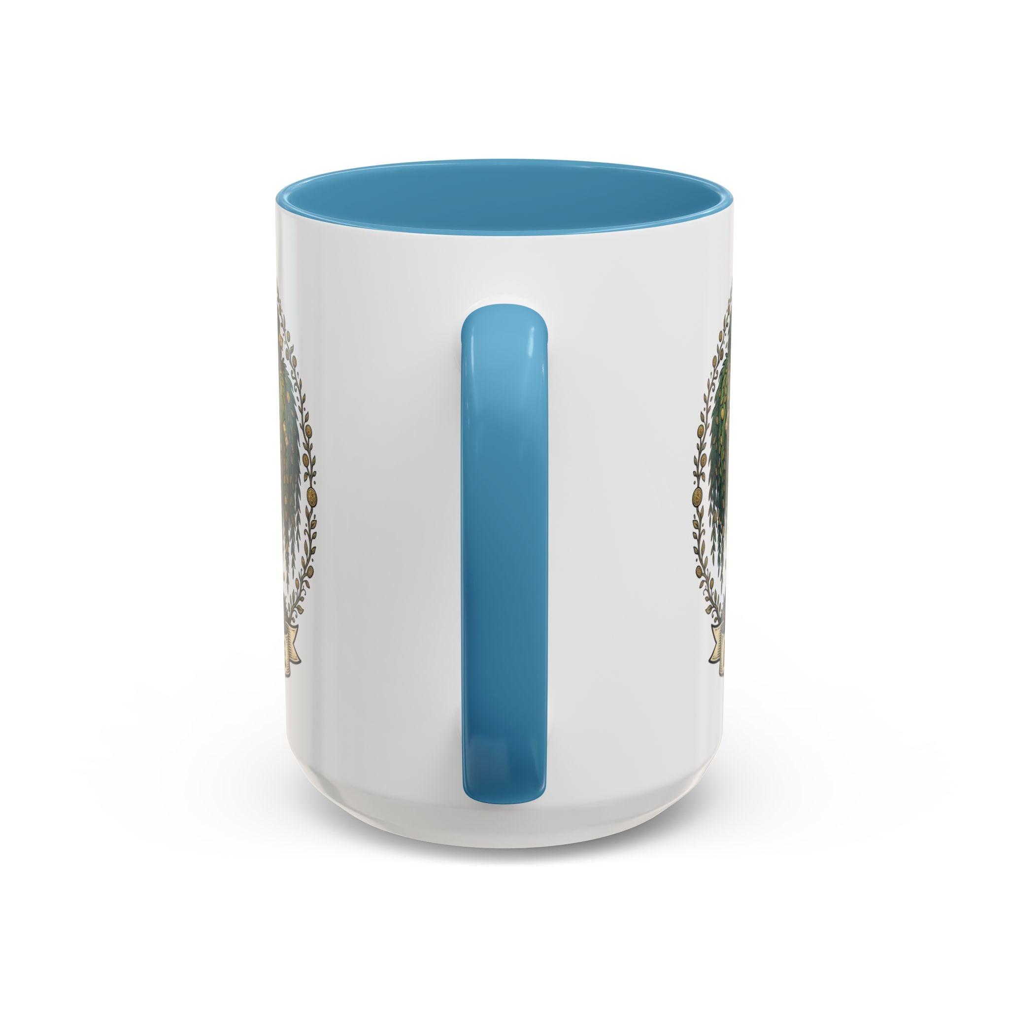 Money Tree Accent Coffee Mug — Inspirational 11/15oz Ceramic Mug with "Money Tree" Design