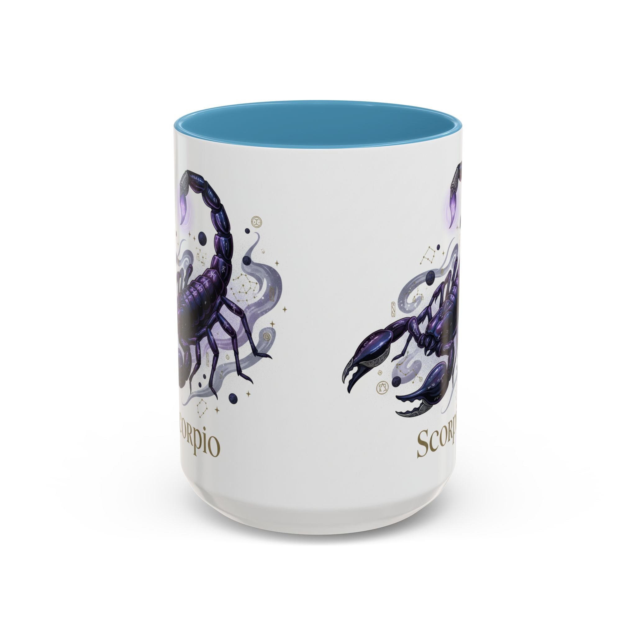 Scorpio Zodiac Coffee Mug — Purple Scorpion Accent Mug (11/15oz)