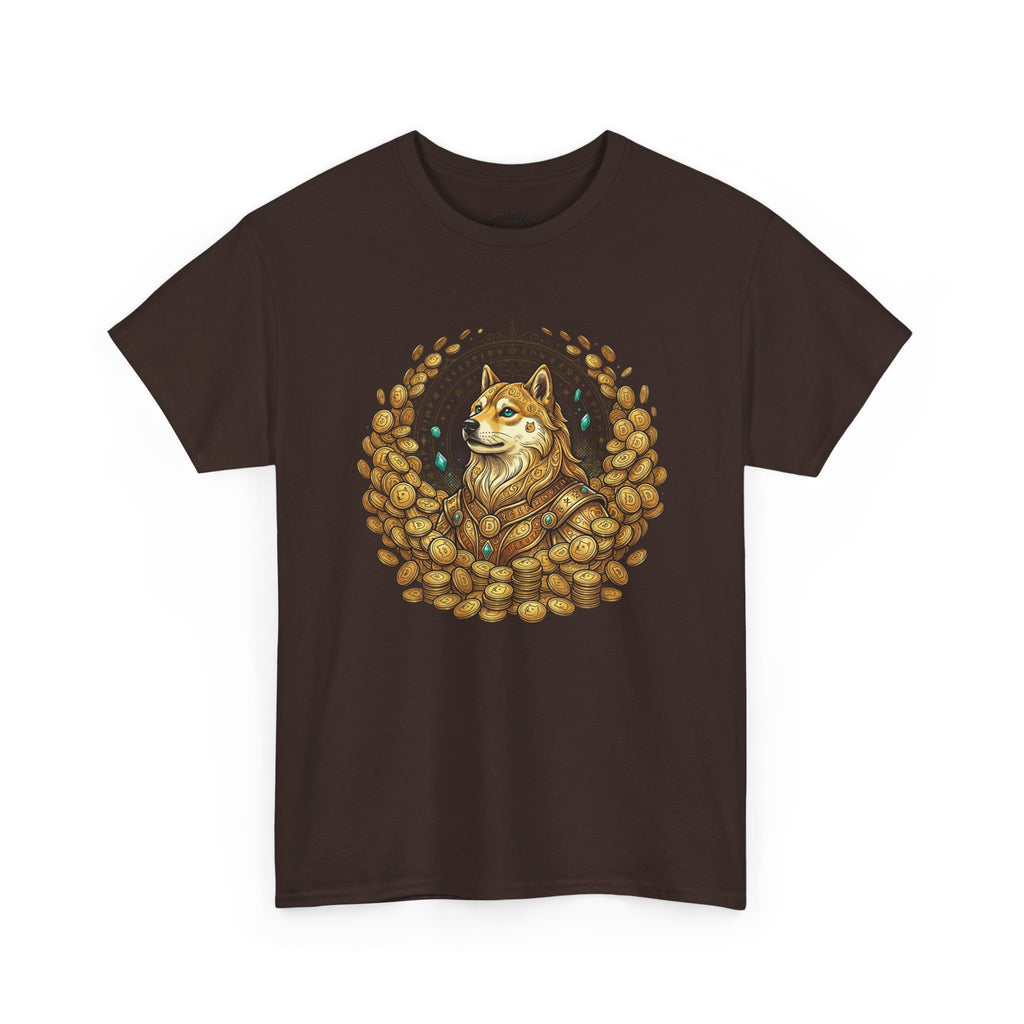 Shiba Inu Coffee Beans T‑Shirt — Cute Dog Cafe Tee