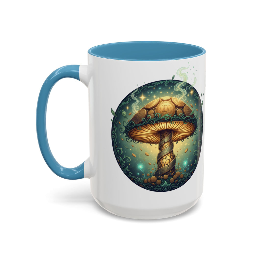 Mushroom Alchemy Coffee Mug — "Money flows to me freely, given, and in abundance" (11/15oz)