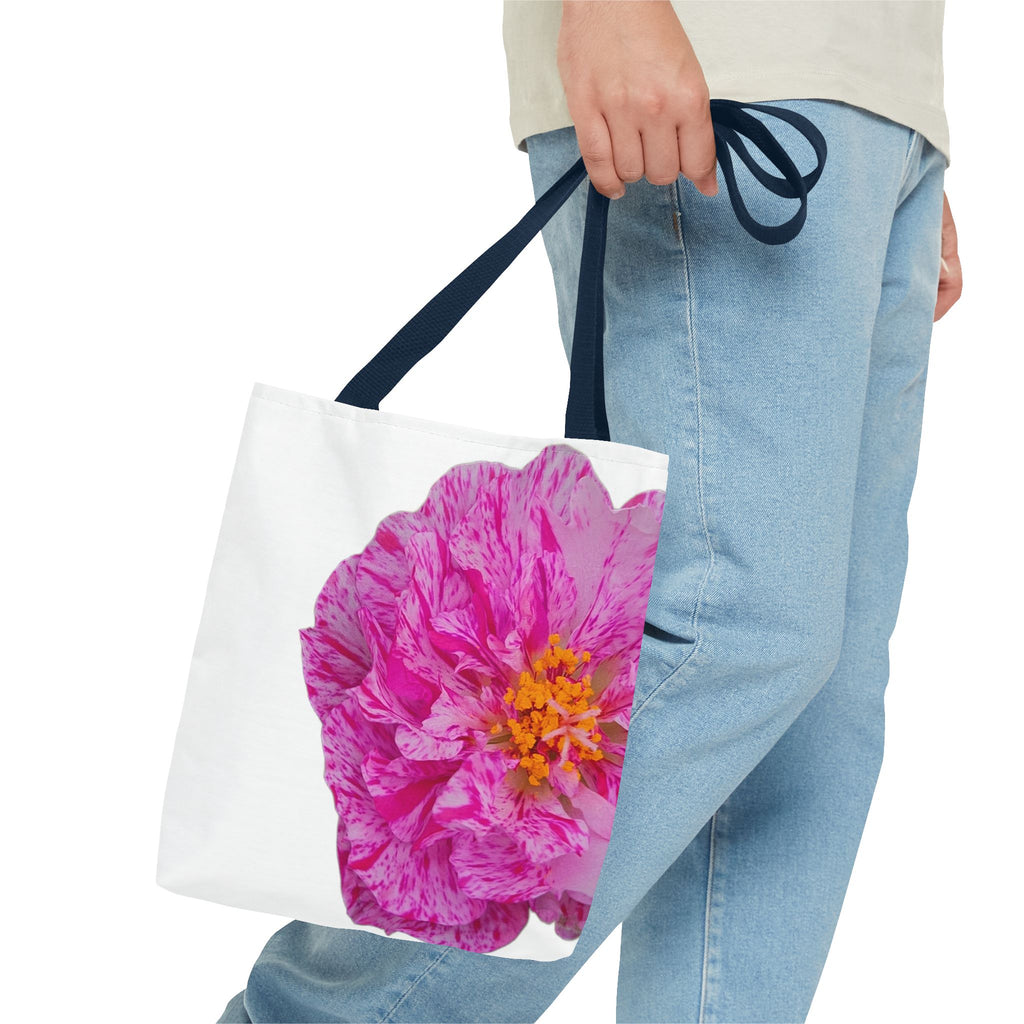 Pink Peony Floral Tote Bag — Bright Bloom All-Over Print