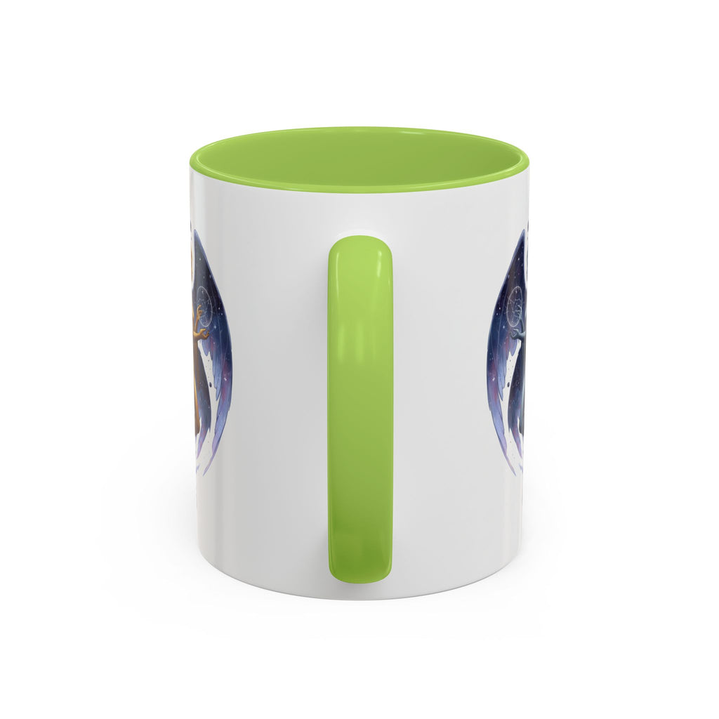 Gemini Zodiac Coffee Mug — Twin Stars Astrology Accent Mug (11/15oz)