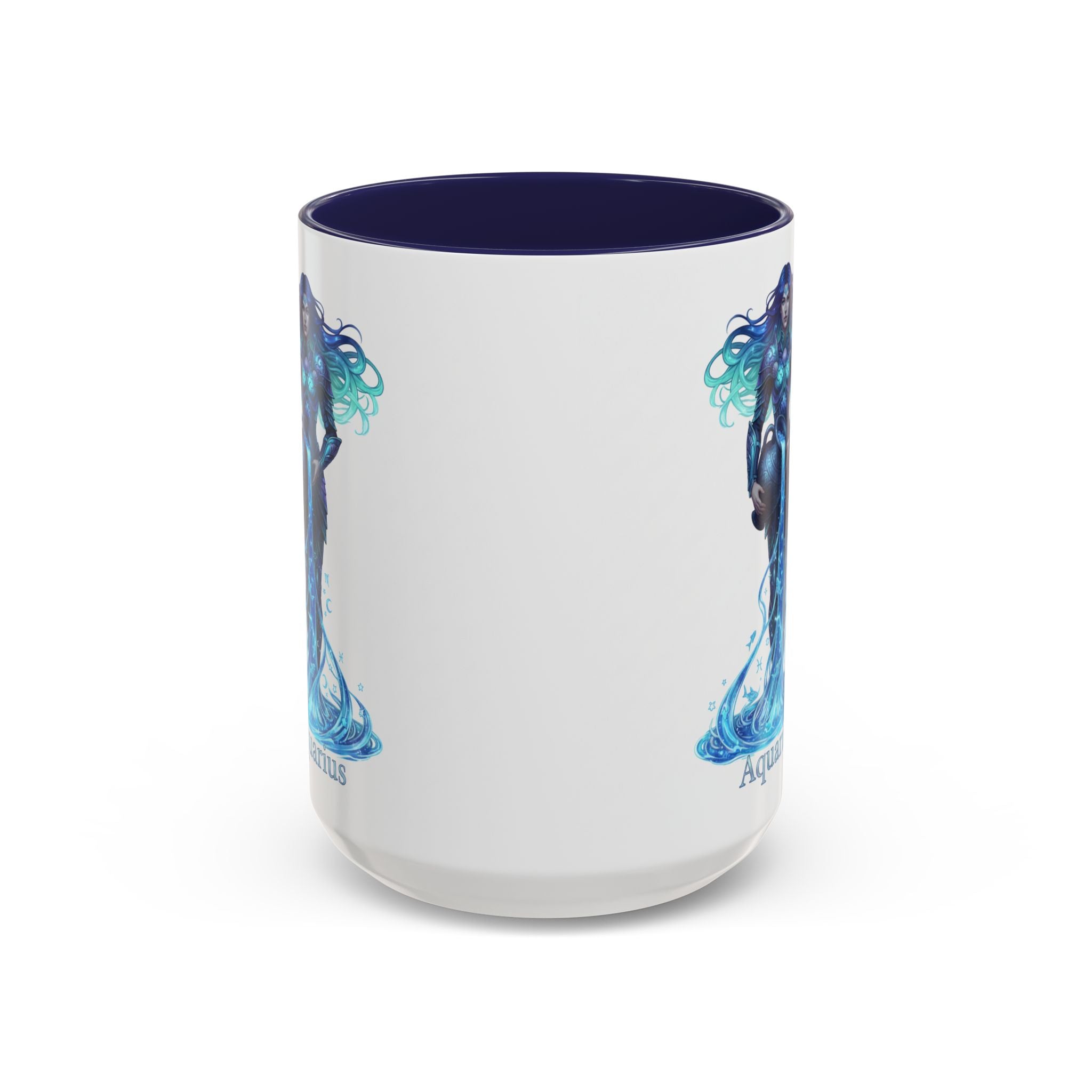 Aquarius Zodiac Coffee Mug — Water Bearer Astrology Accent Mug