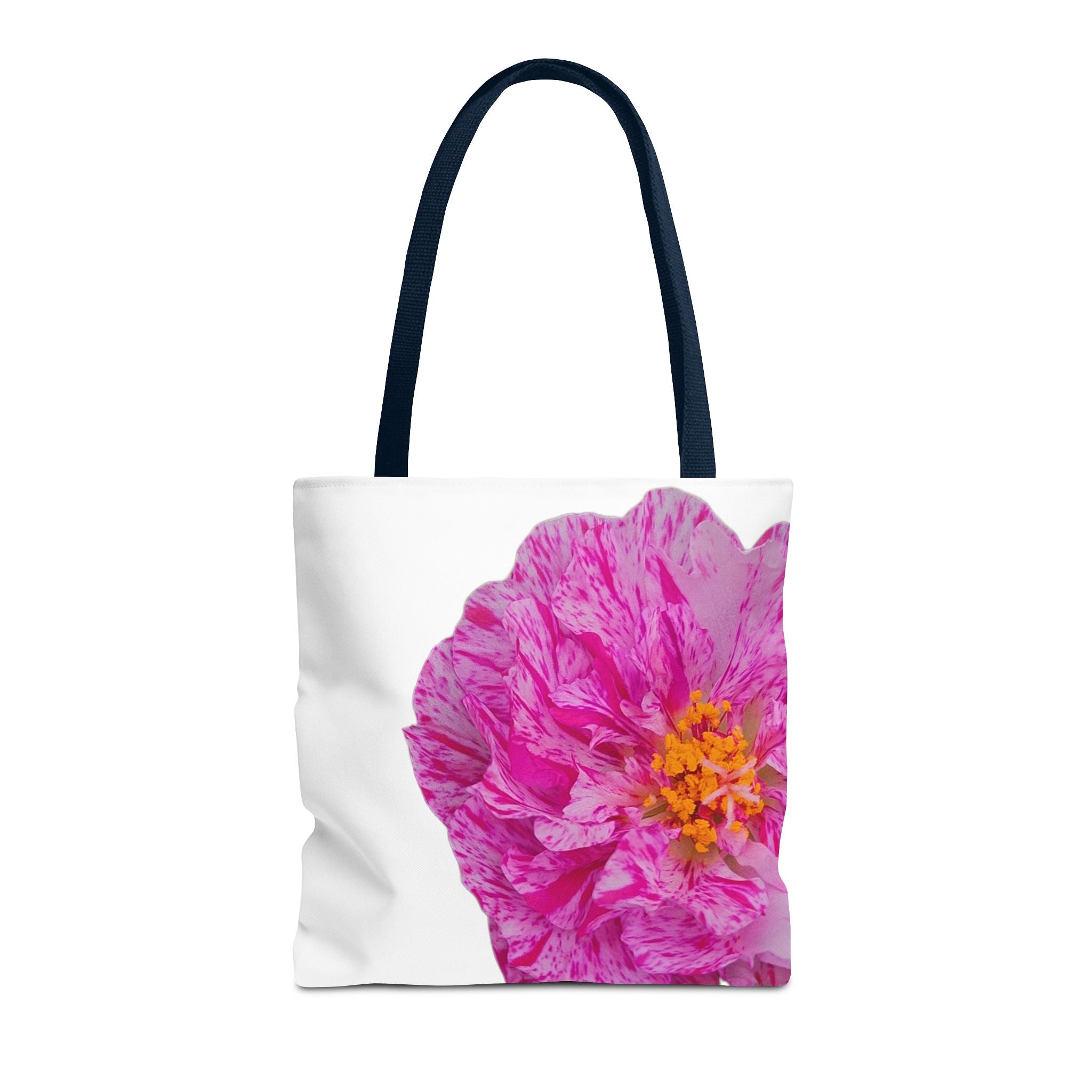 Pink Peony Floral Tote Bag — Bright Bloom All-Over Print