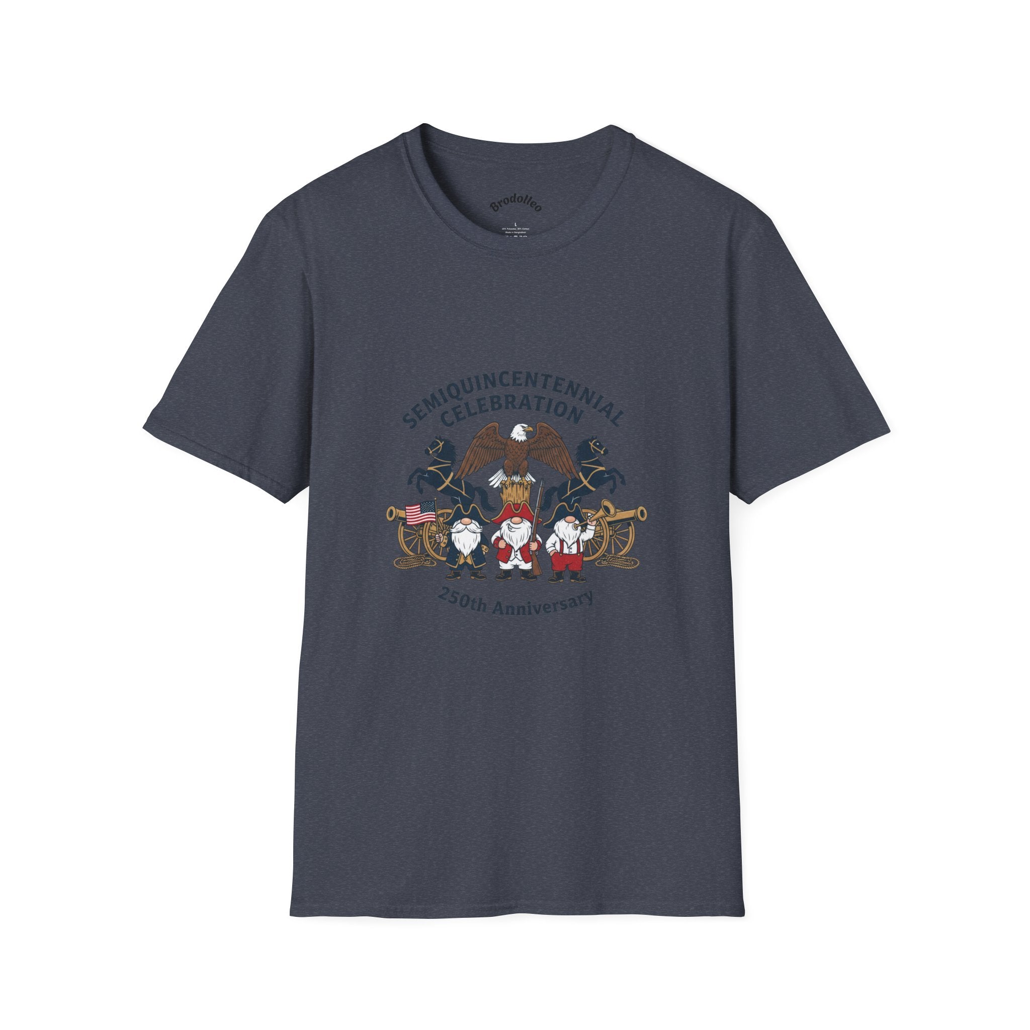 Semiquincentennial 250th Anniversary T-Shirt — American Flag & Fireworks Design