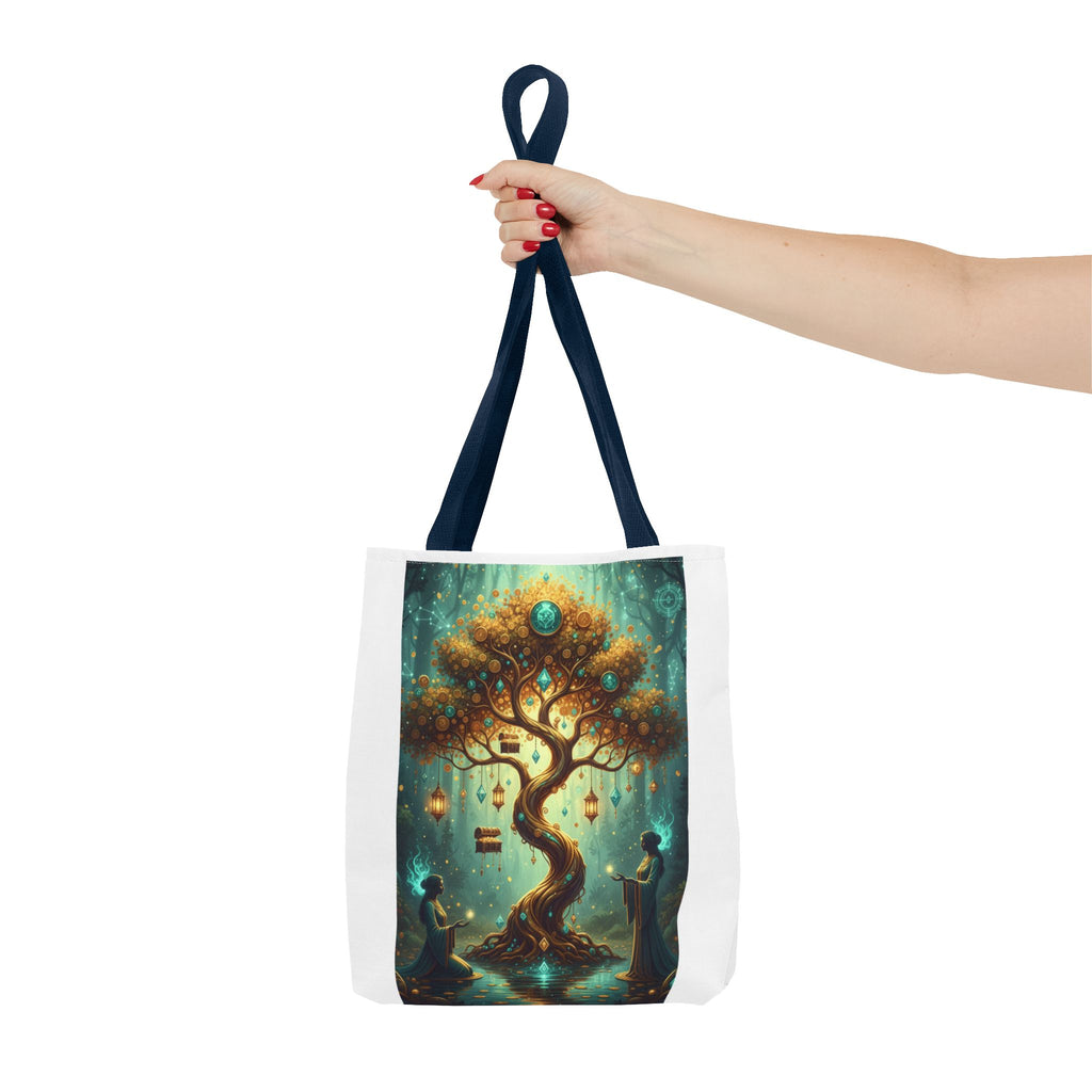 Enchanted Tree Tote Bag — Magical Night Forest Art AOP