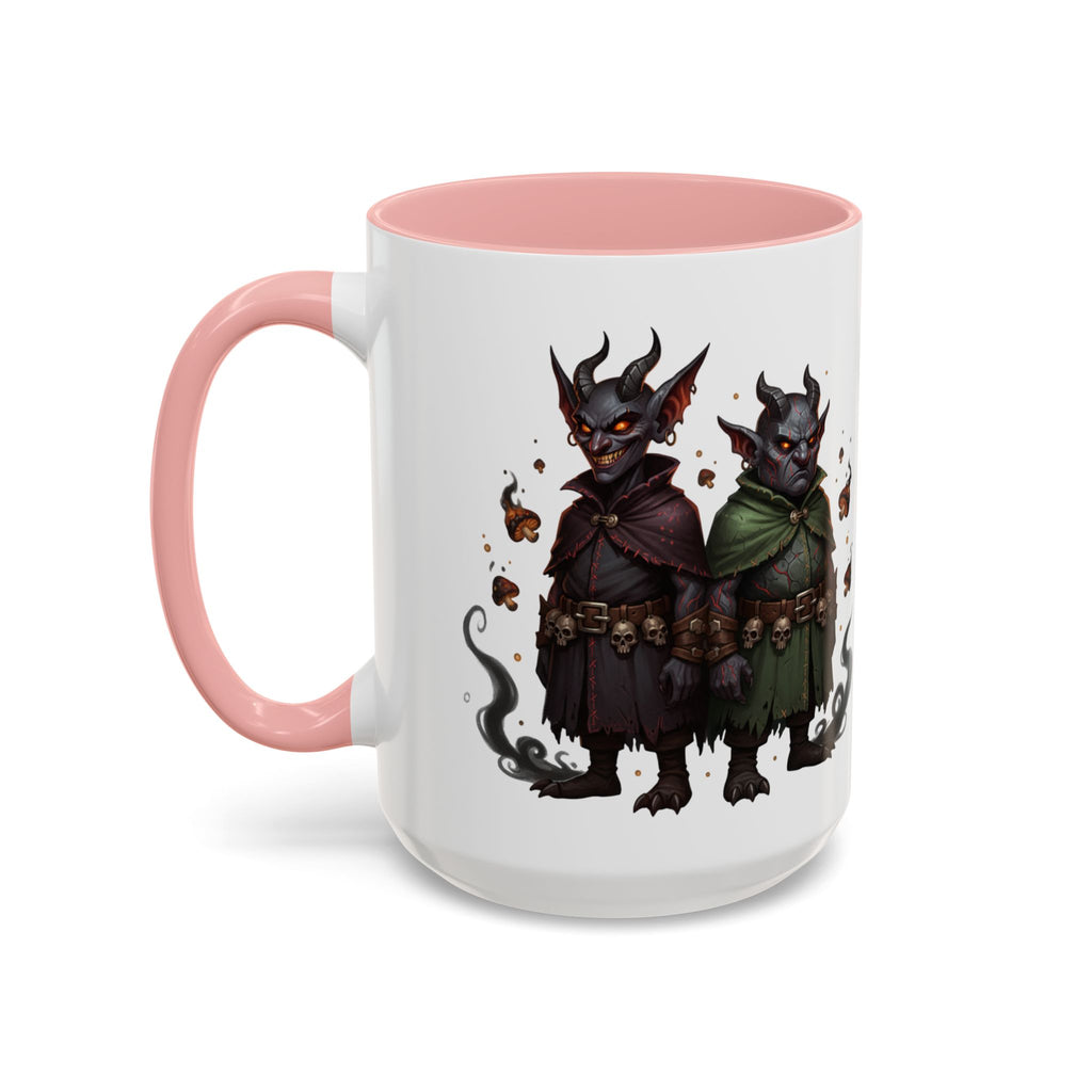 Demon Rogue Duo Coffee Mug – Fantasy RPG Goblin Warlock Design (11/15oz)