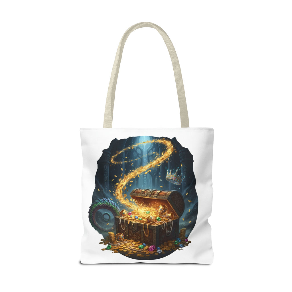 Magic Treasure Chest Tote Bag — Fantasy Pirate Gold Illustration Tote