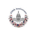 250th Anniversary Capitol Kiss-Cut Vinyl Decal — 1776–2026 Patriotic Sticker