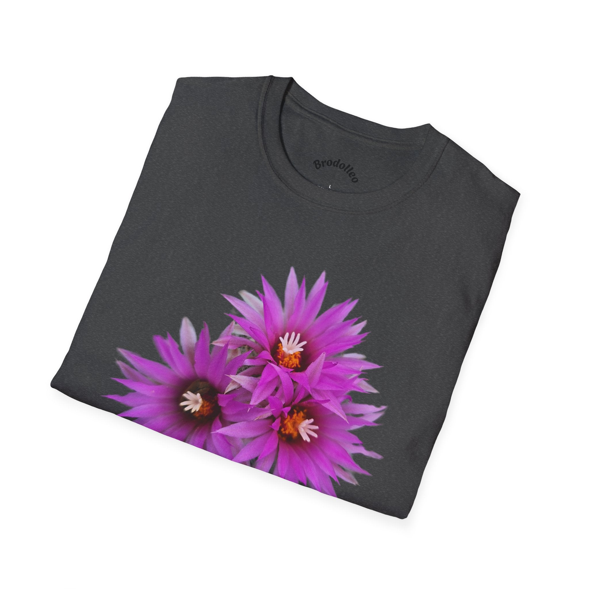 Purple Cactus Flower T-Shirt — Vibrant Desert Bloom Tee