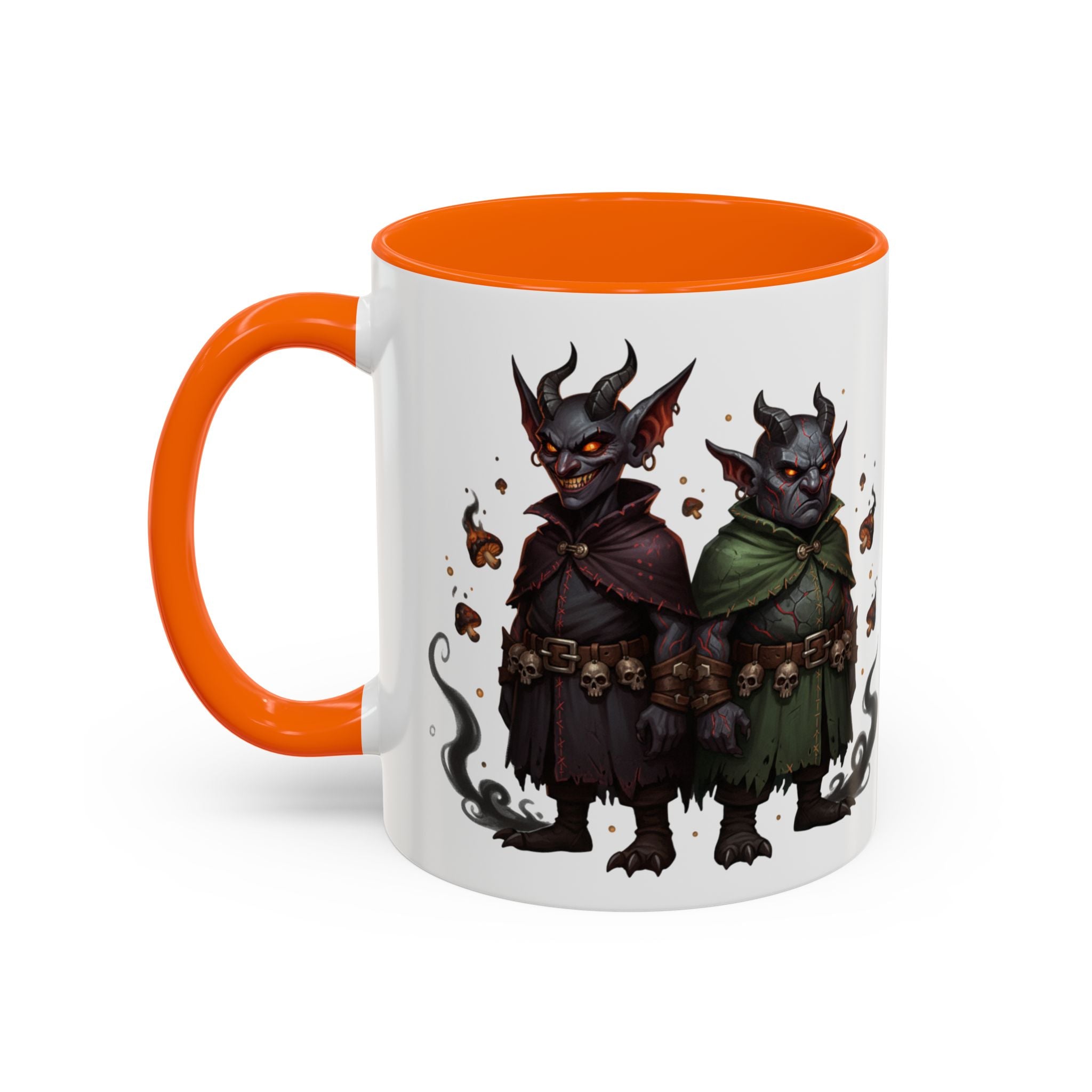Demon Rogue Duo Coffee Mug – Fantasy RPG Goblin Warlock Design (11/15oz)