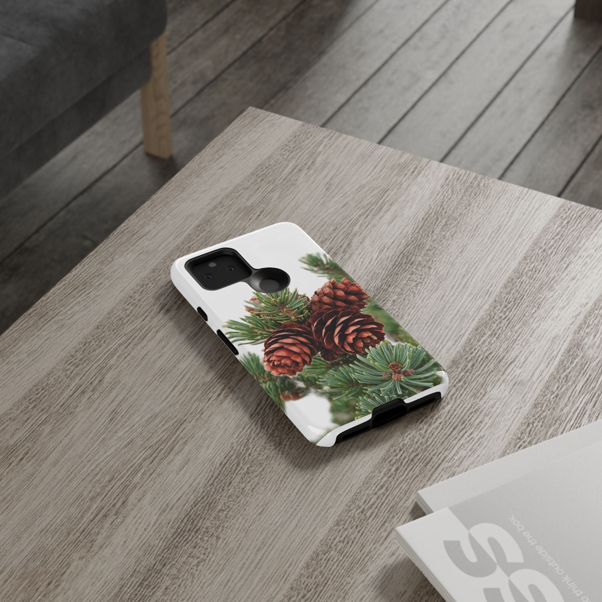 Pinecone Tough Phone Case — Protective Botanical Phone Cover