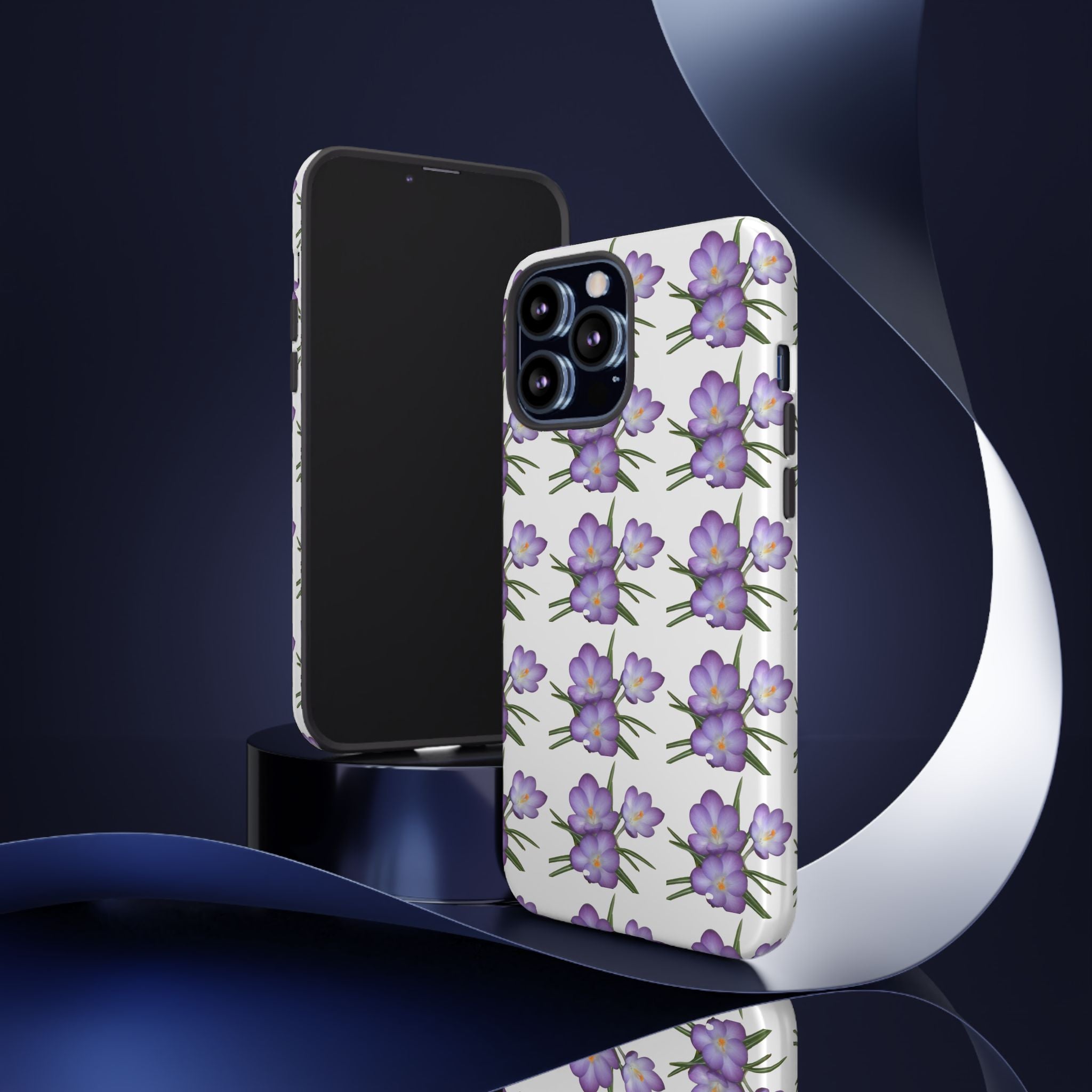 Tough Case — Purple Floral Phone Case