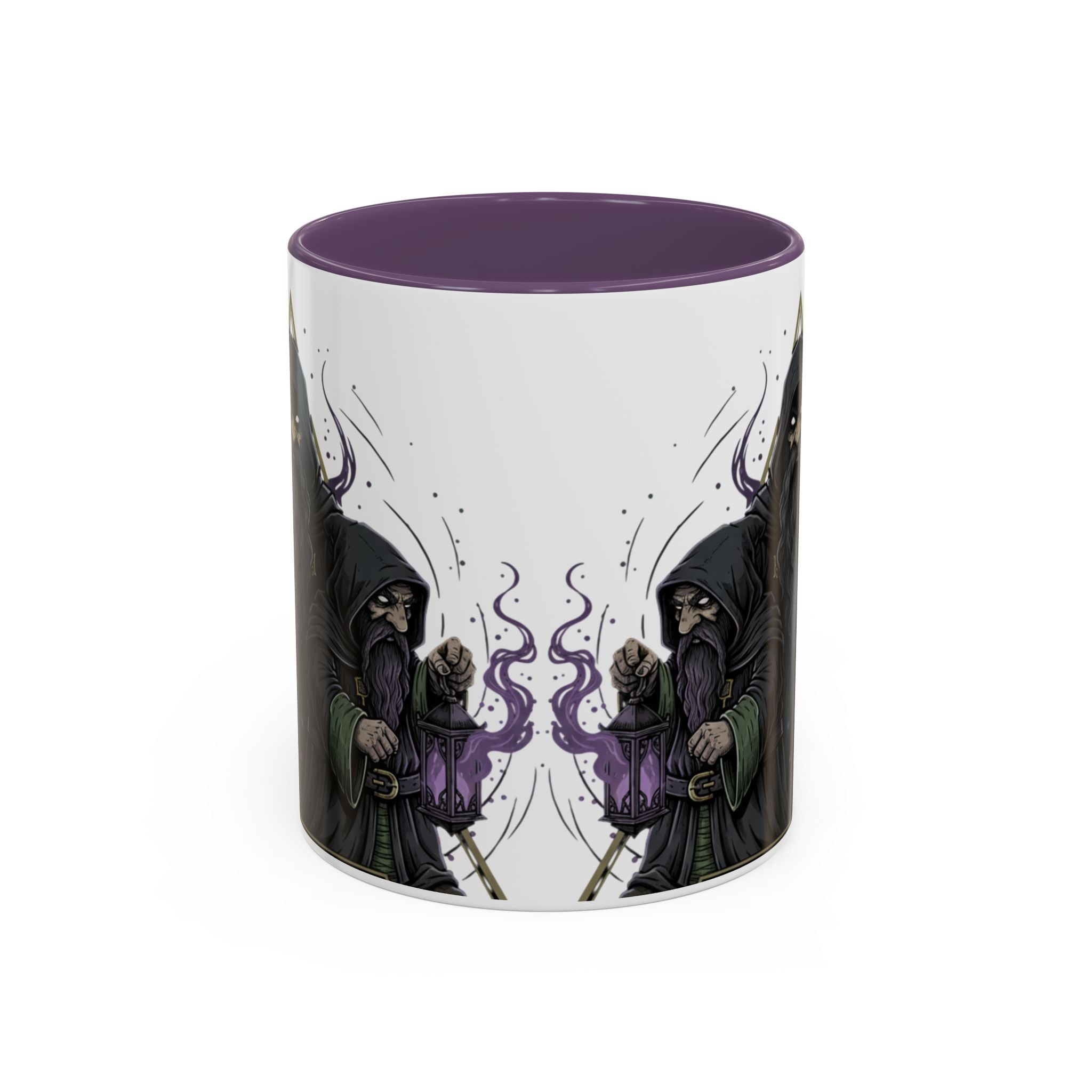 Grim Sorcerer Accent Coffee Mug – Witchy Wizard Magic 11/15oz