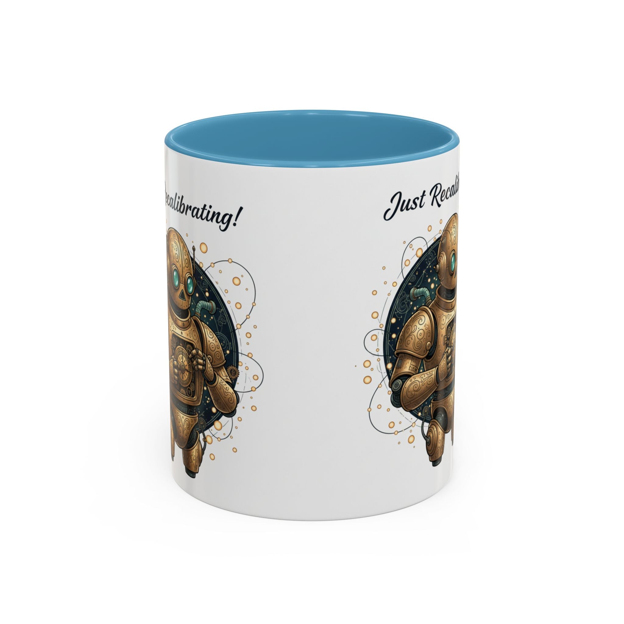 Just Recalibrating Robot Coffee Mug – Cute Steampunk Robot Accent Mug (11/15oz)