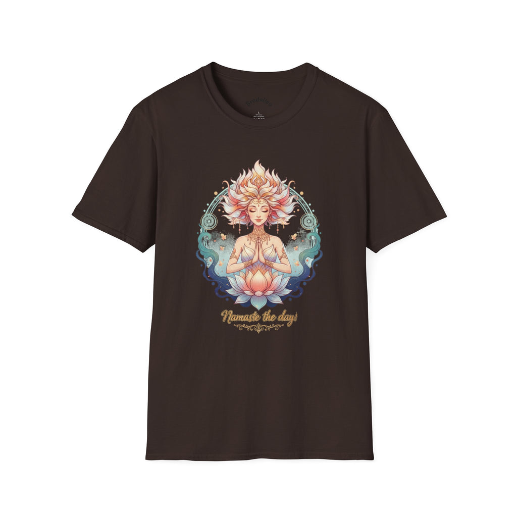 Meditation Lotus T-Shirt — Namaste the Day Yoga Tee
