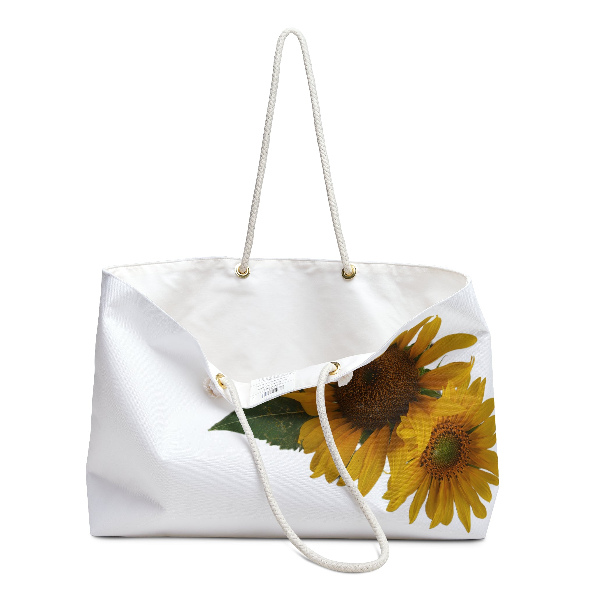 Sunflower Weekender Bag – Large Floral Travel Tote for Beach, Weekend Getaways & Gifts