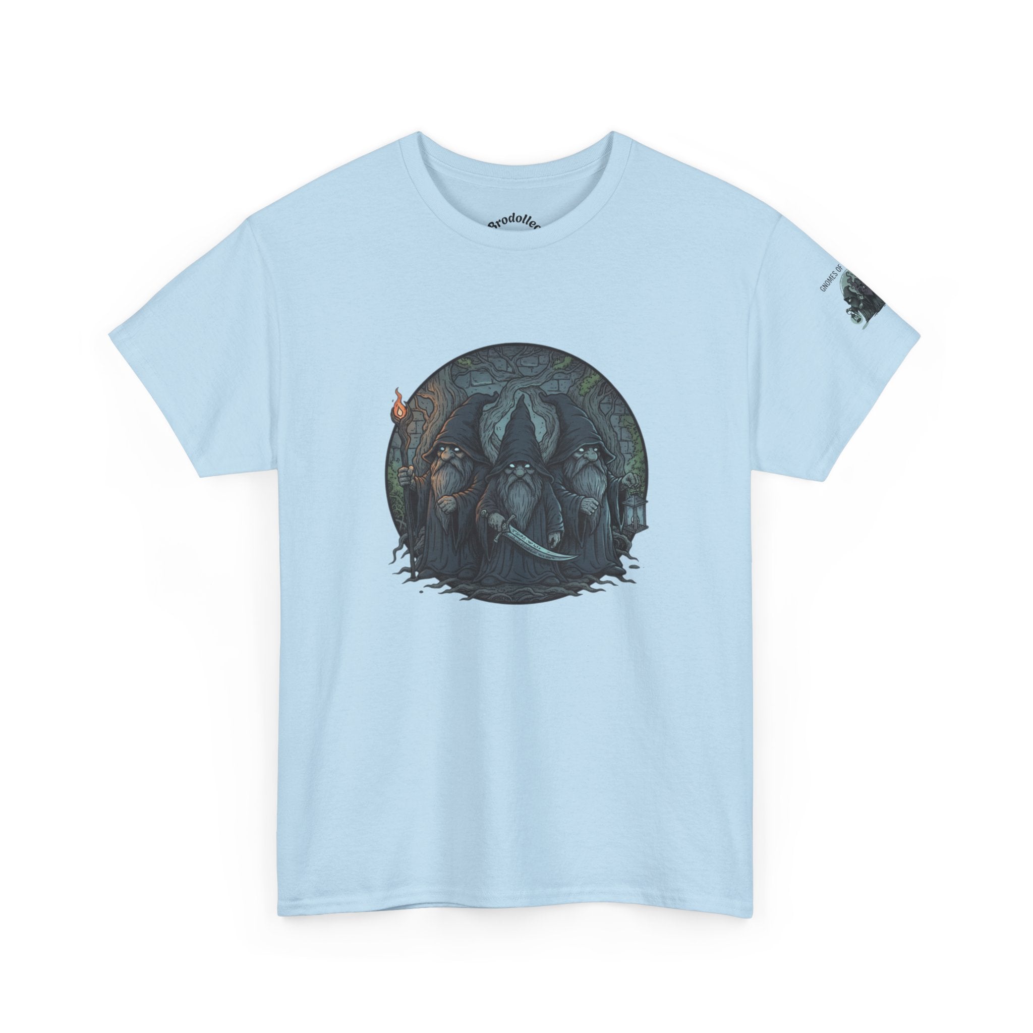 Mystic Forest Wolves T-Shirt — Moonlit Wolf Circle Graphic Tee