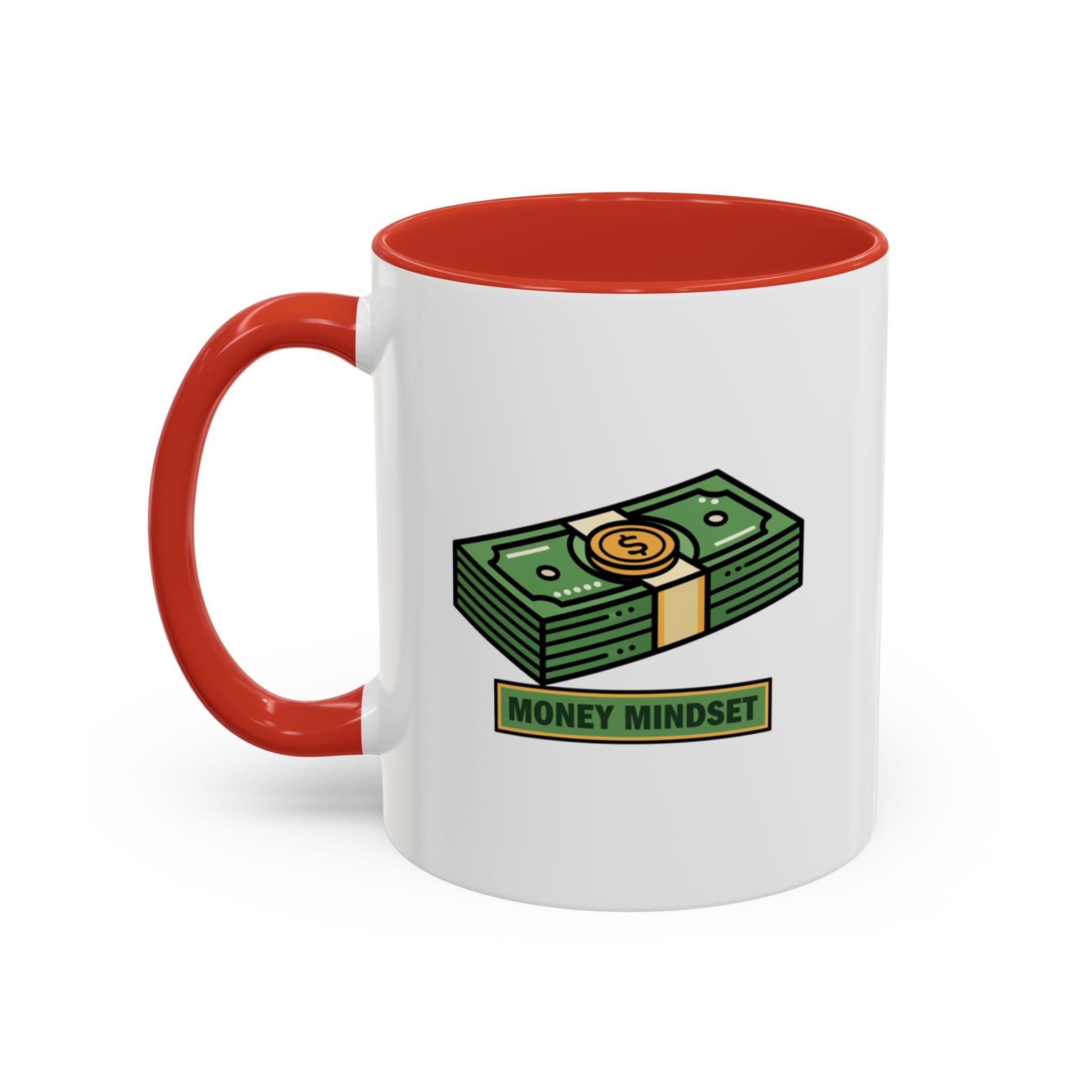 Money Mindset Coffee Mug — Stack of Cash Accent Mug (11/15oz)