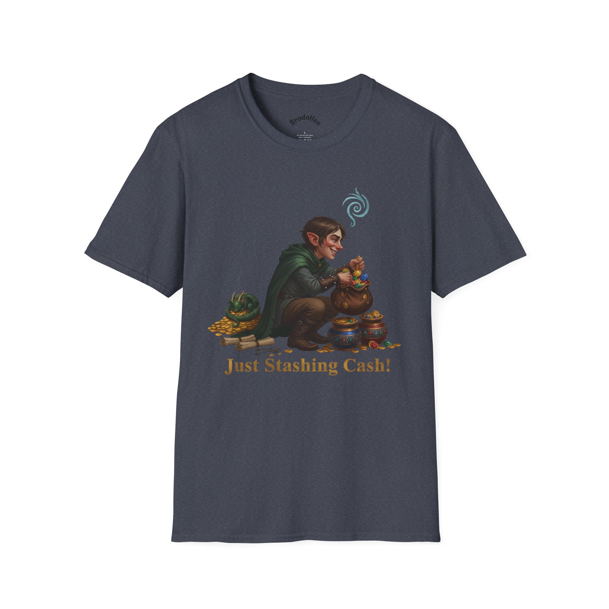 Money Stash T-Shirt — "Just Stashing Cash!" Fantasy Comfort Tee