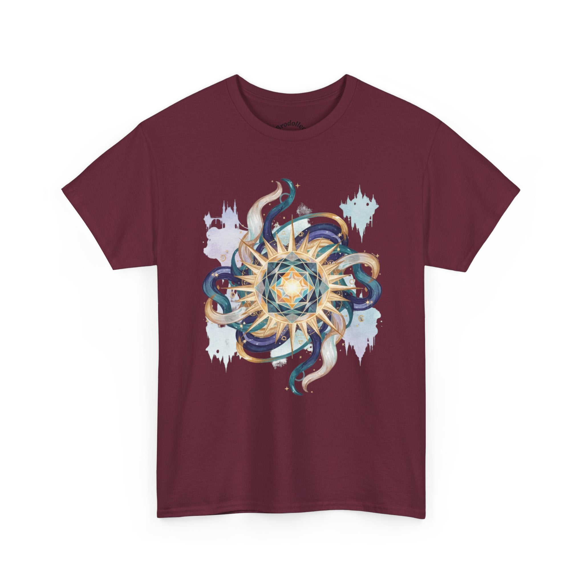 Sunburst Octopus Graphic Tee — Nautical Mystic Sea Creature T-Shirt