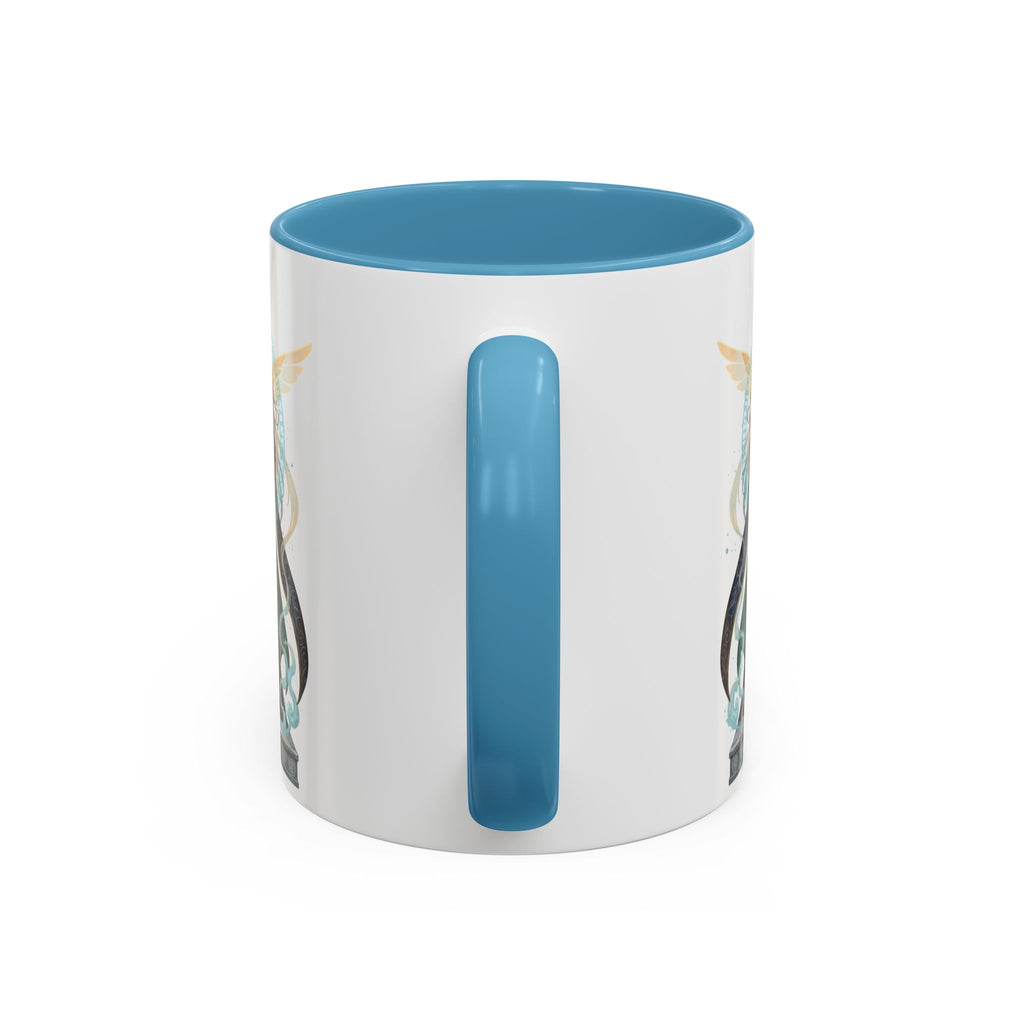 Mystic Oracle Coffee Mug — Woman with Crystal Ball Accent Mug