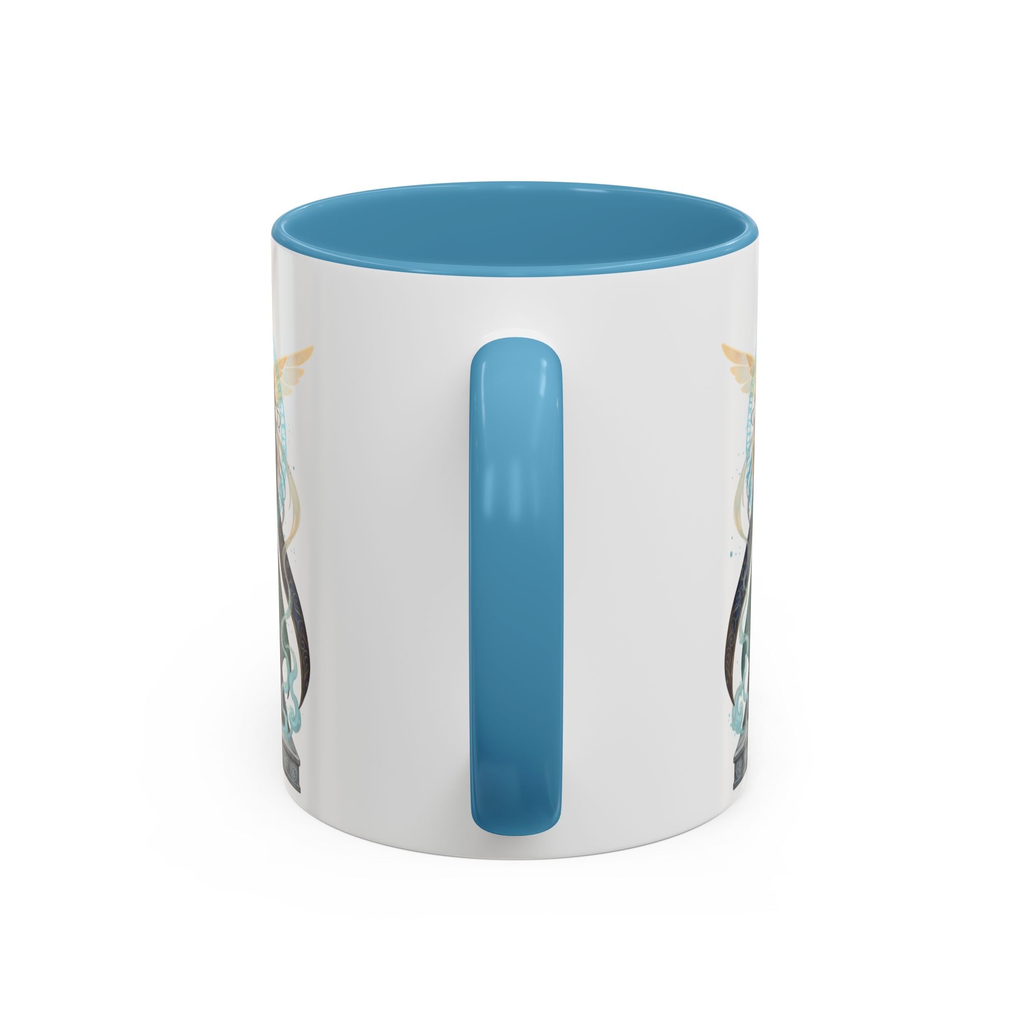 Mystic Oracle Coffee Mug — Woman with Crystal Ball Accent Mug