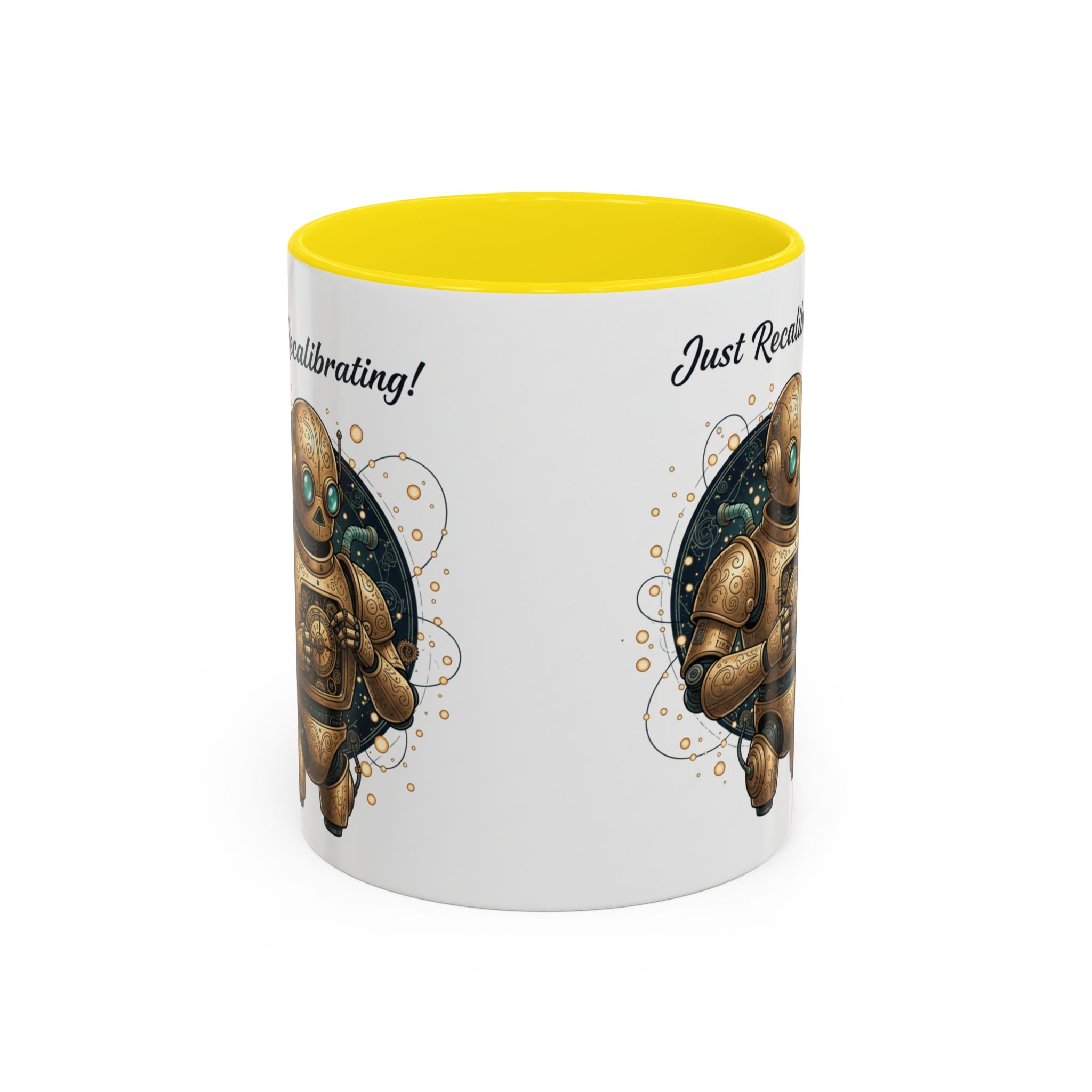 Just Recalibrating Robot Coffee Mug – Cute Steampunk Robot Accent Mug (11/15oz)