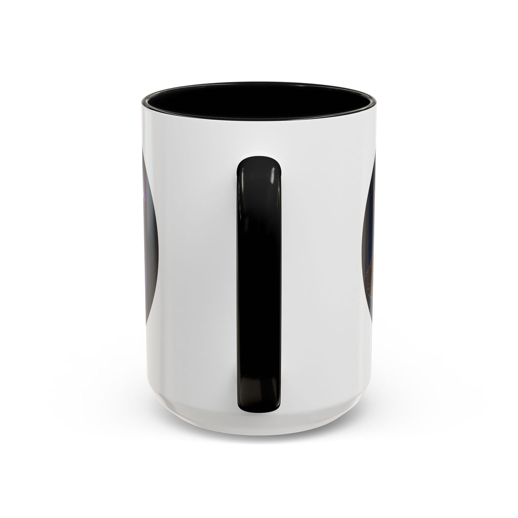 Magic Crown Coffee Mug — Fantasy Wizard Staff & Spilled Gold Accent Mug (11/15 oz)