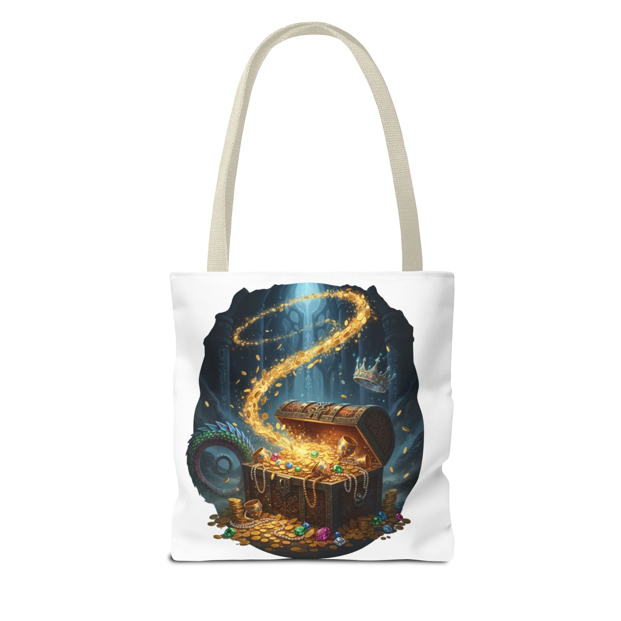 Magic Treasure Chest Tote Bag — Fantasy Pirate Gold Illustration Tote