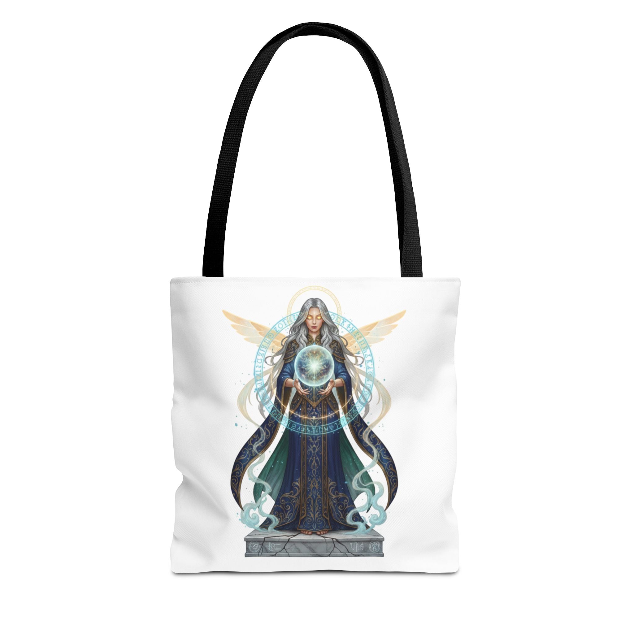 Mystic Oracle Tote Bag — Crystal Ball Seer Illustration