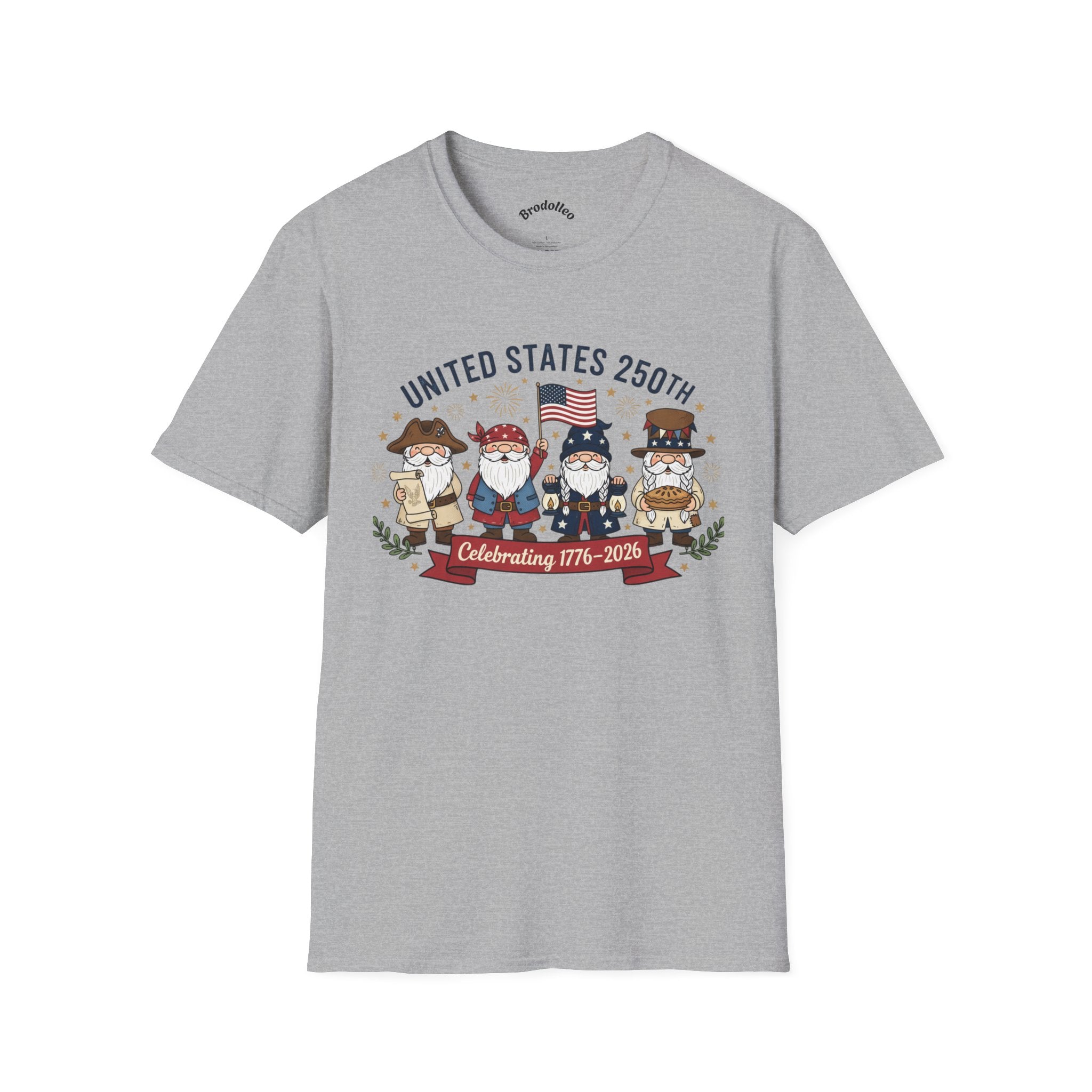 United States 250th Anniversary Patriotic Gnome T-Shirt – Celebrating 1776–2026