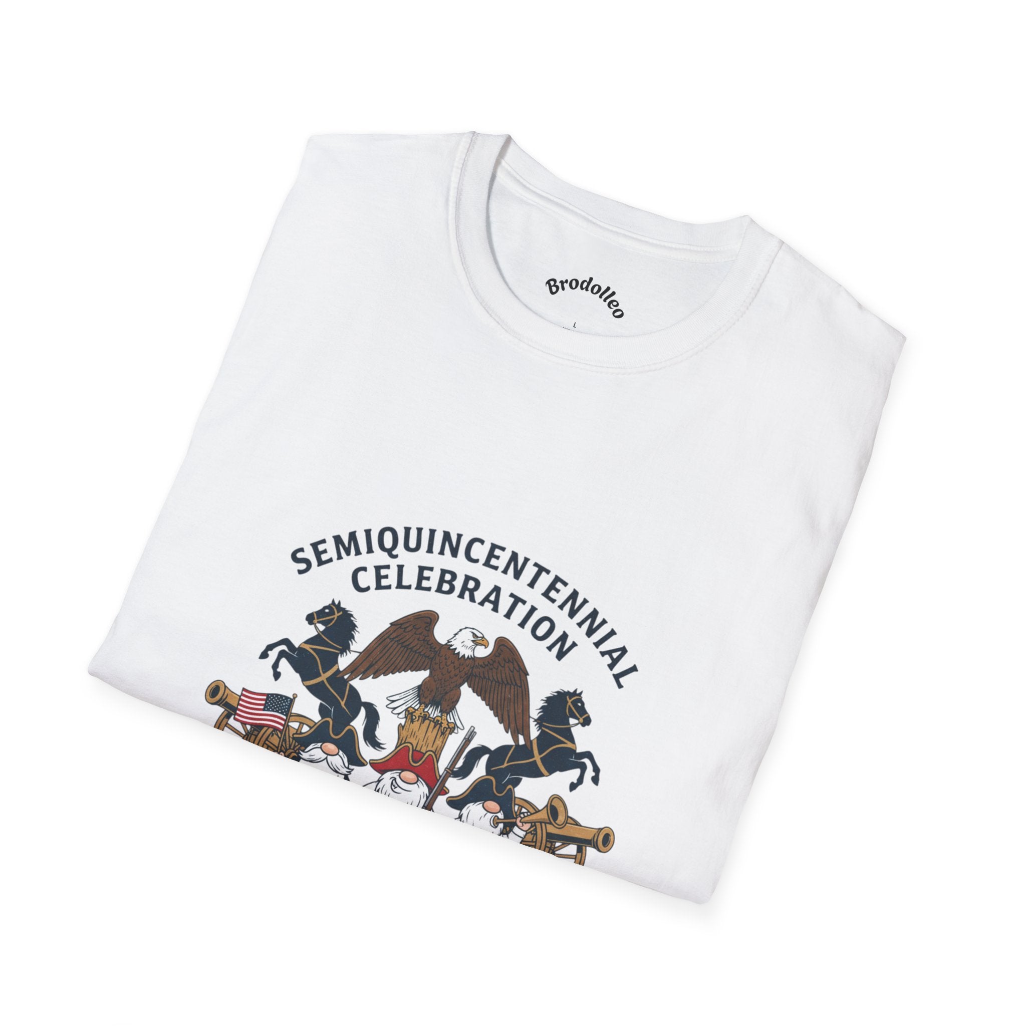 Semiquincentennial 250th Anniversary T-Shirt — American Flag & Fireworks Design