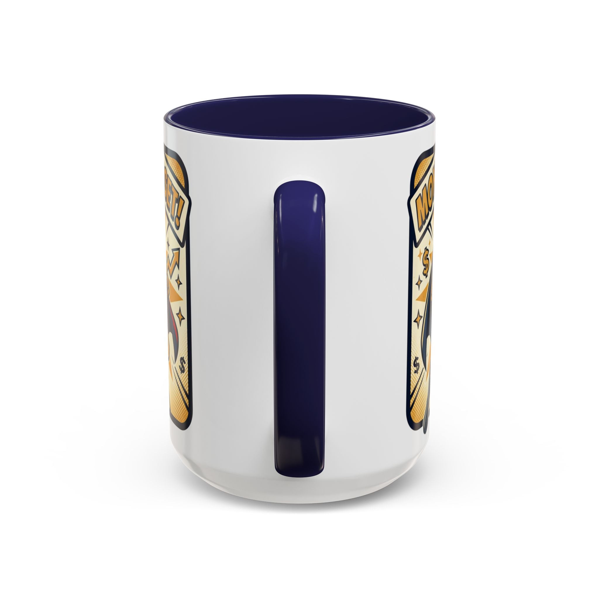 Money Mindset Coffee Mug — Motivational Superhero Design (11/15 oz)