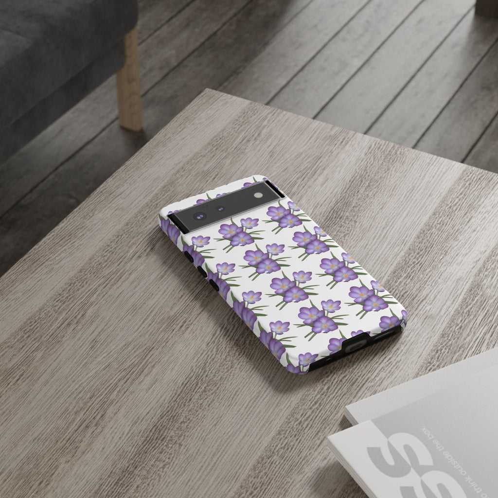 Tough Case — Purple Floral Phone Case