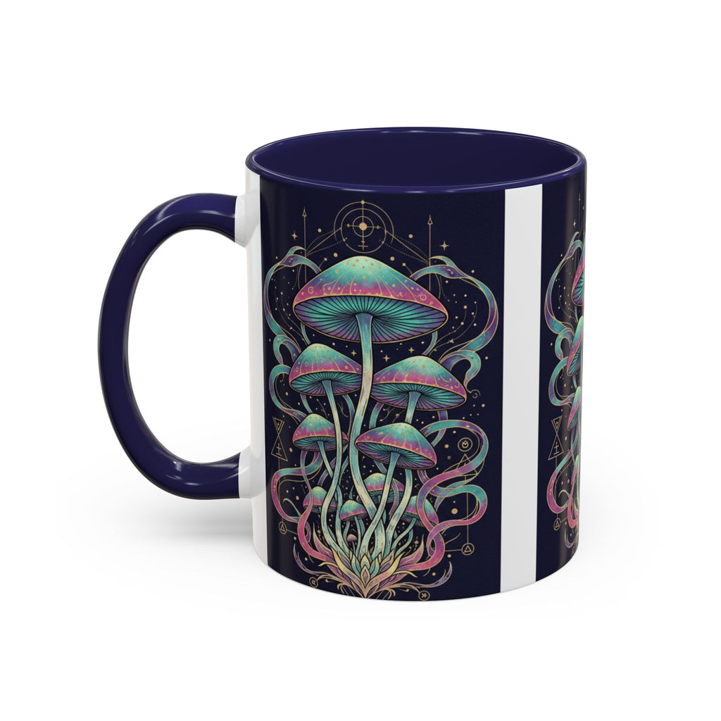 Mystical Mushroom Coffee Mug — Psychedelic Nature Art Accent Mug