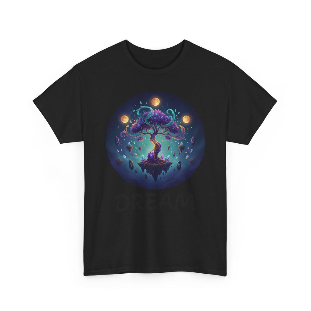 Mystic Floating Tree T-Shirt — Cosmic Fantasy Nature Tee