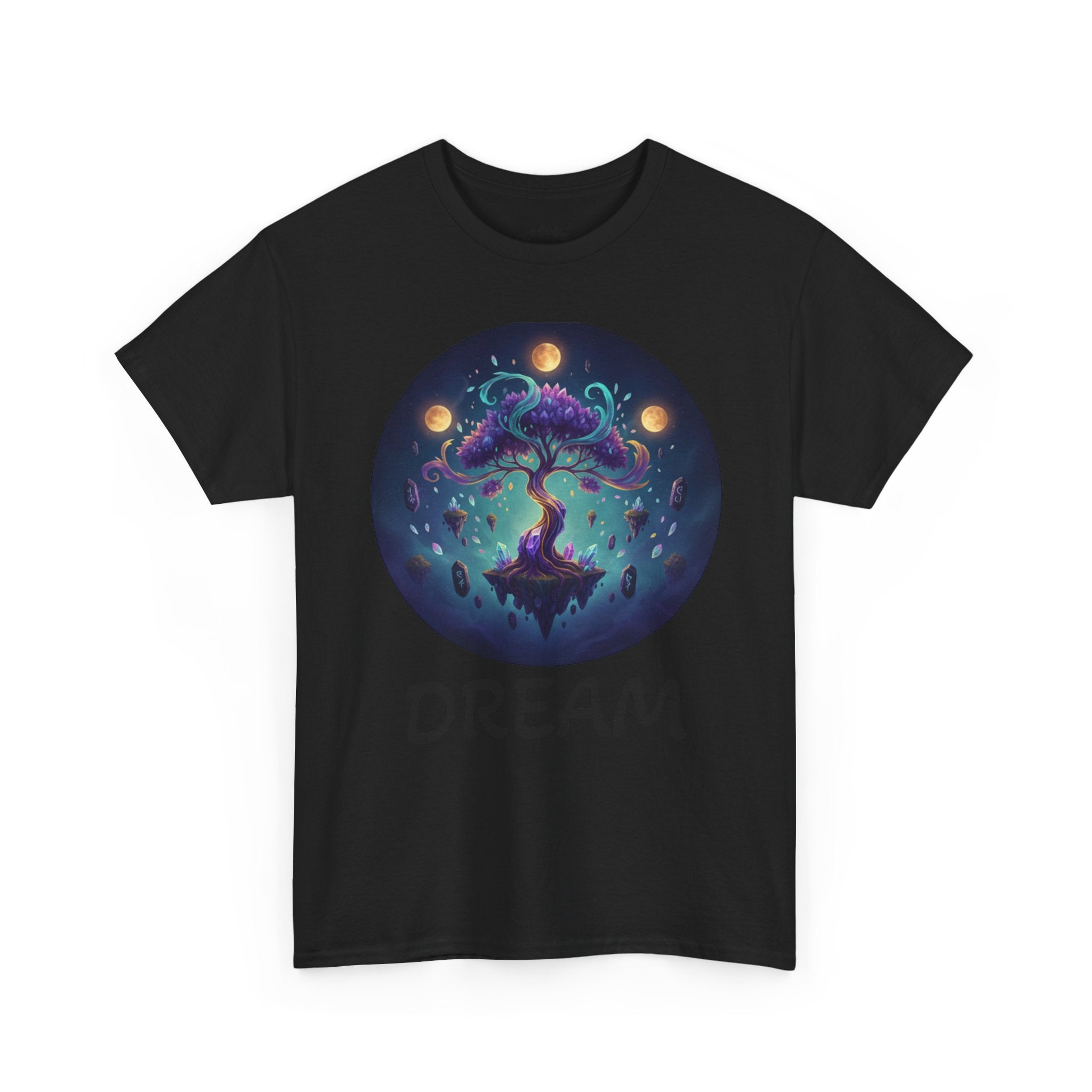 Mystic Floating Tree T-Shirt — Cosmic Fantasy Nature Tee
